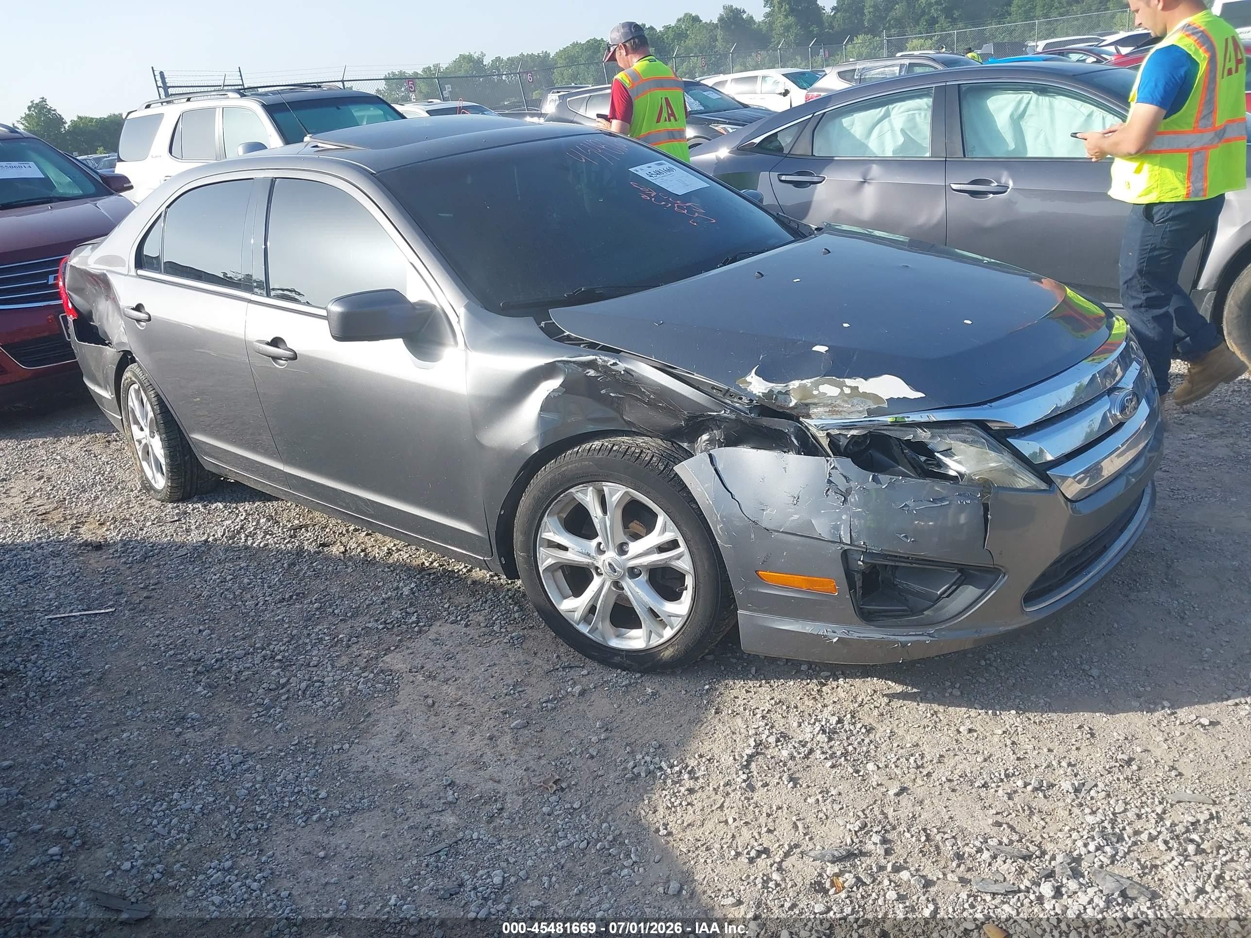 2012 Ford Fusion Se Gray vin: 3FAHP0HA1CR374624