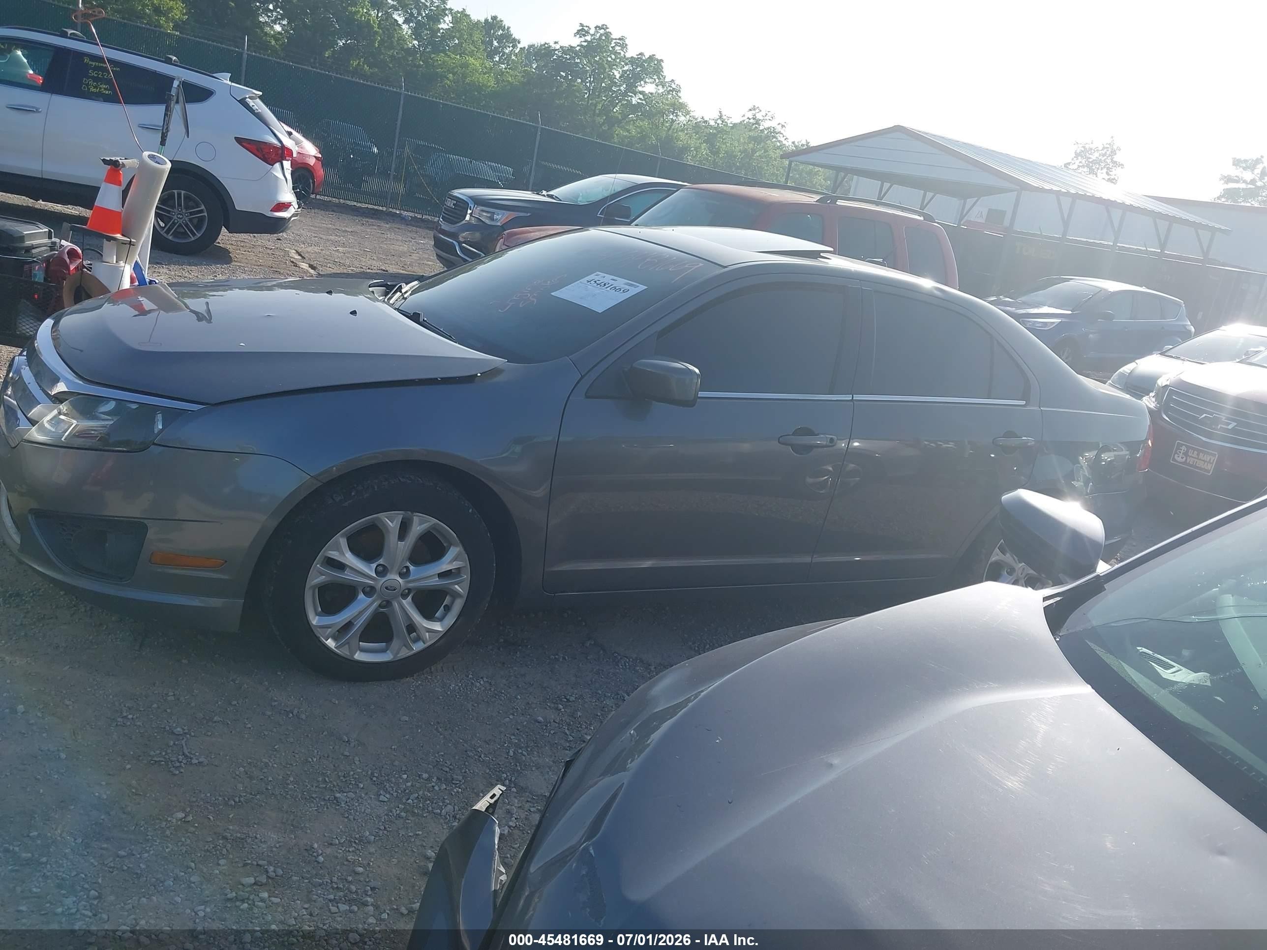 2012 Ford Fusion Se Gray vin: 3FAHP0HA1CR374624