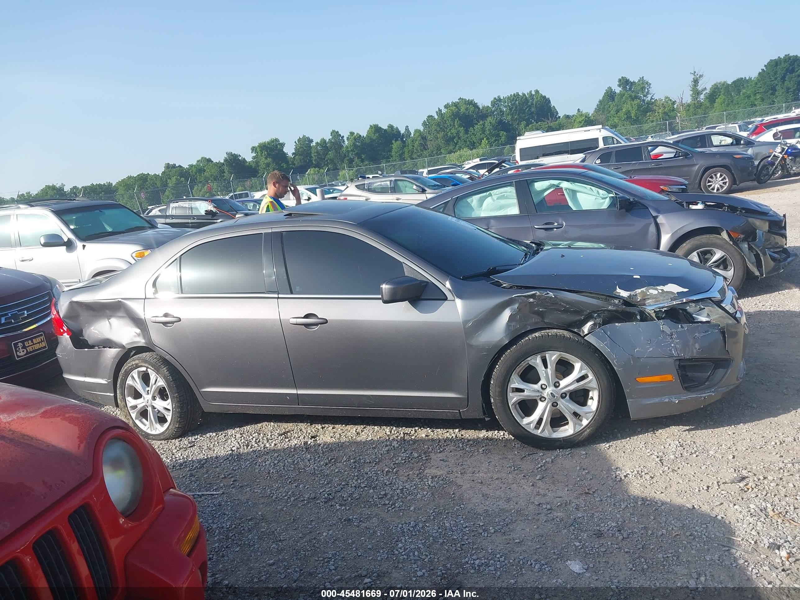 2012 Ford Fusion Se Gray vin: 3FAHP0HA1CR374624