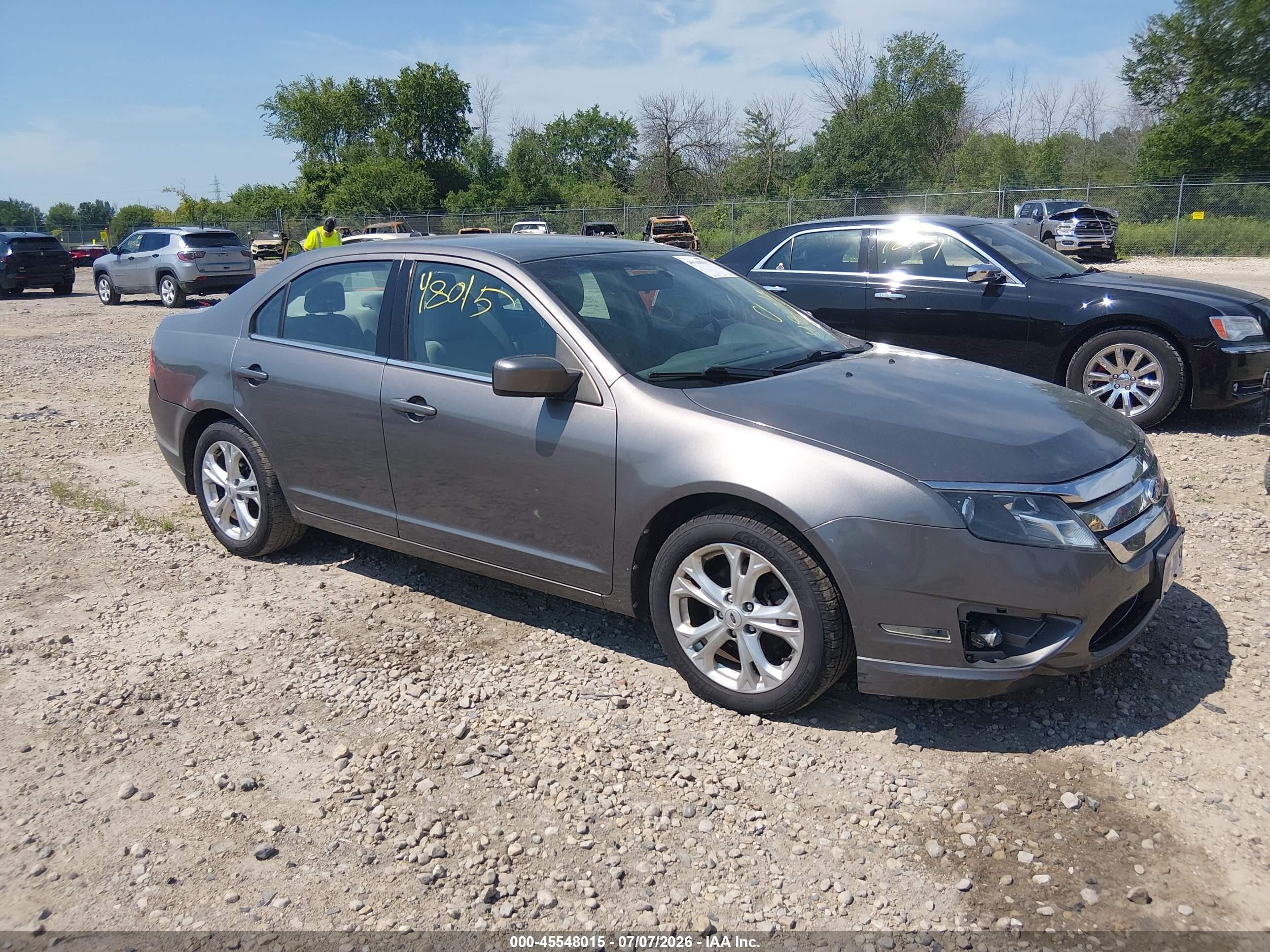 2012 Ford Fusion Se Gray vin: 3FAHP0HA1CR431064