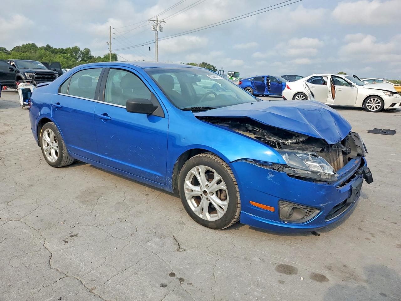 2012 Ford Fusion Se Blue vin: 3FAHP0HA1CR435888