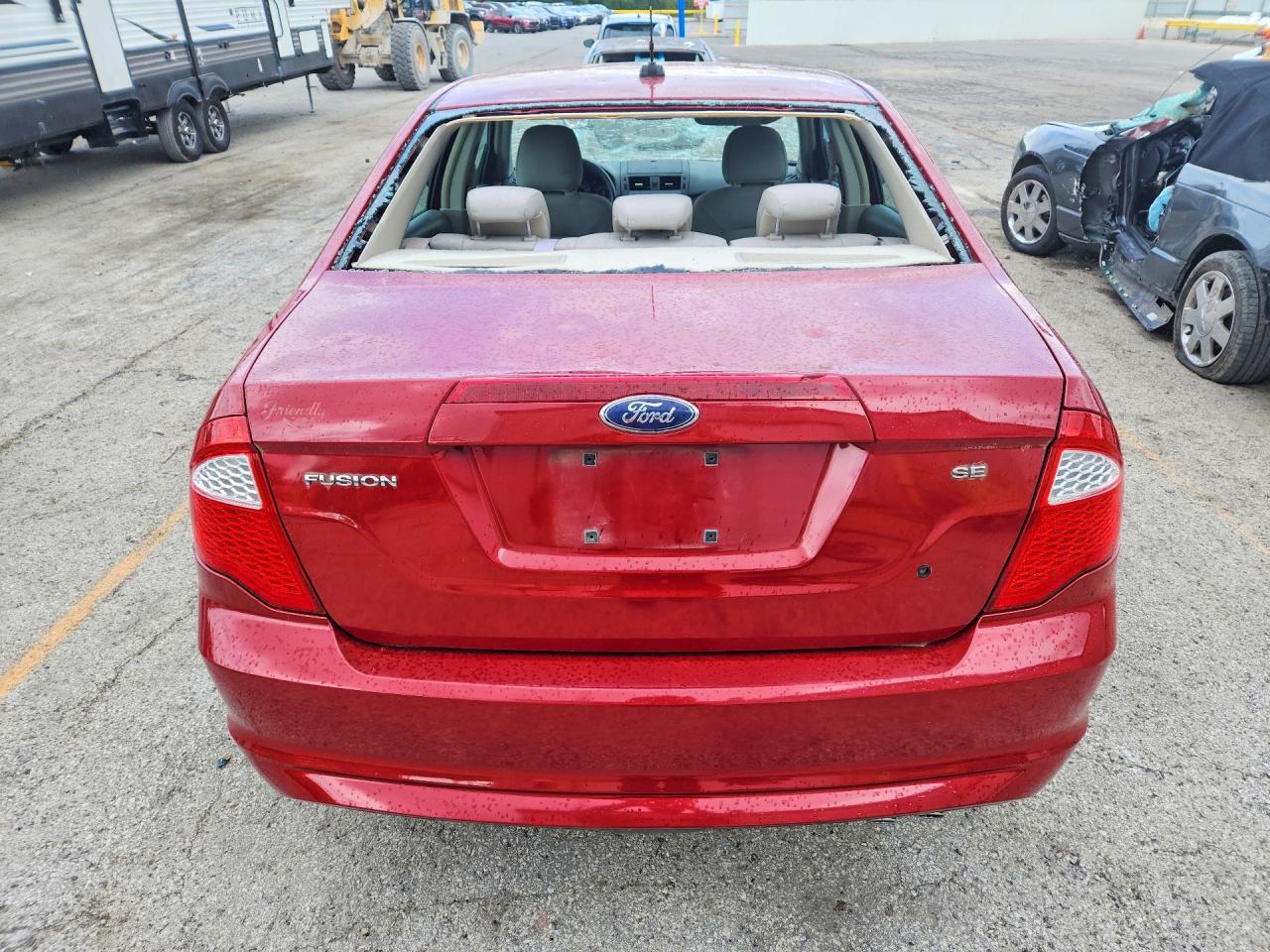 2010 Ford Fusion Red vin: 3FAHP0HA2AR142255