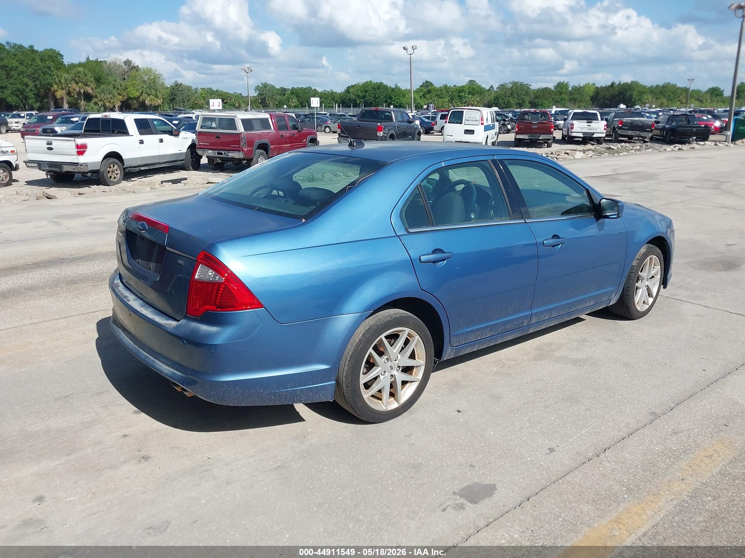 2010 Ford Fusion Se Blue vin: 3FAHP0HA2AR246731