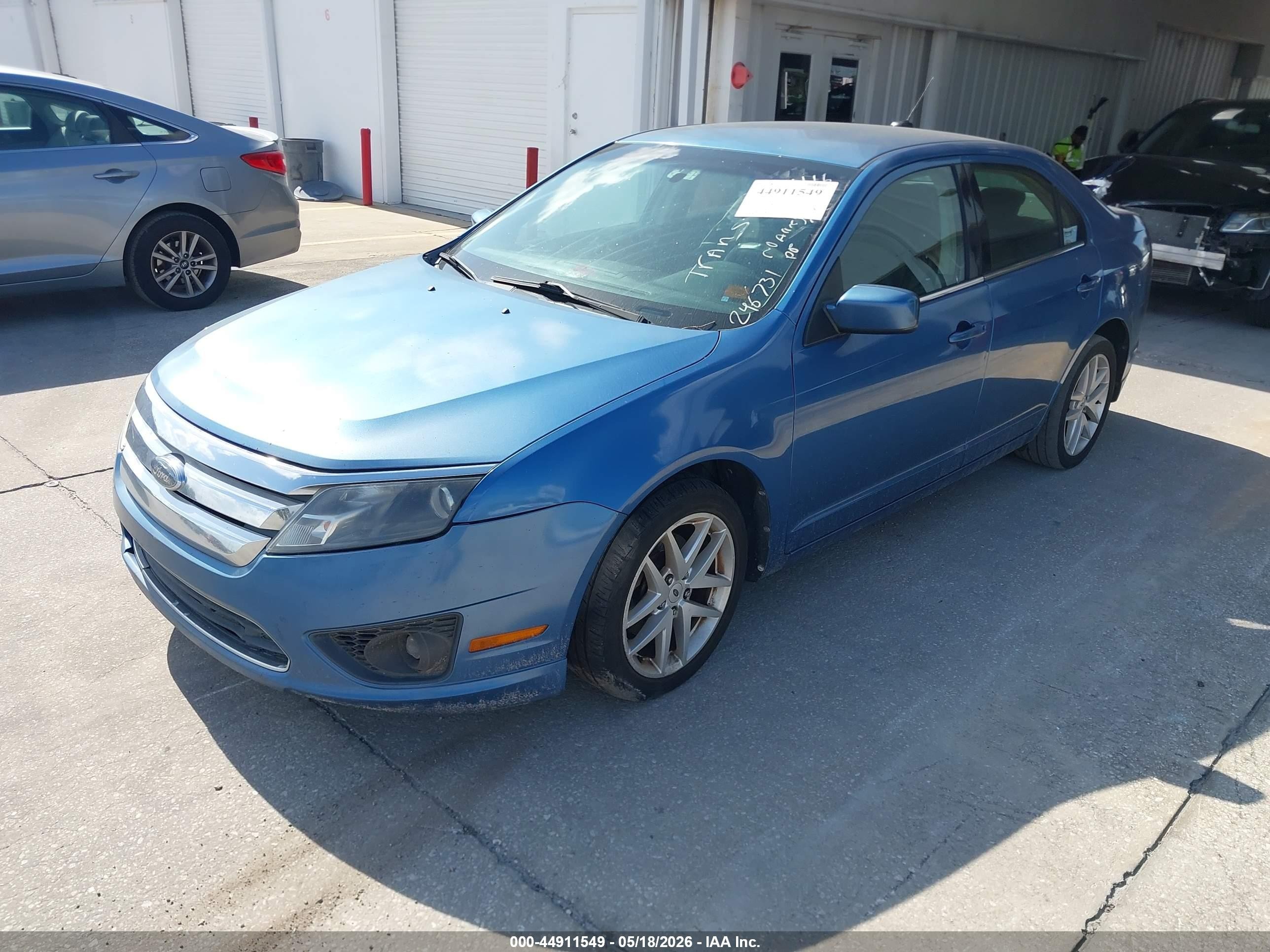 2010 Ford Fusion Se Blue vin: 3FAHP0HA2AR246731