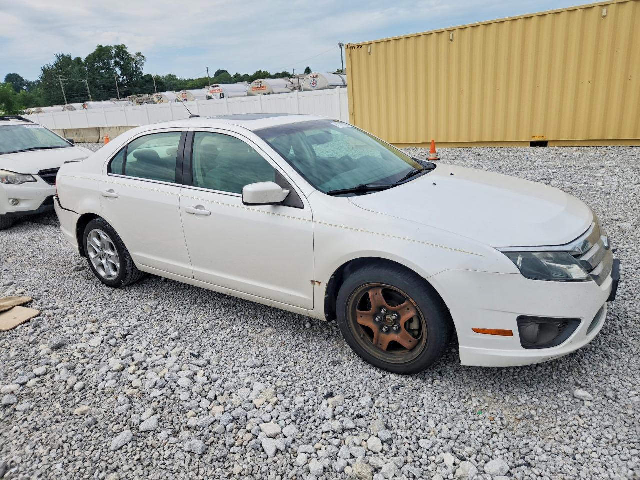 2010 Ford Fusion Se White vin: 3FAHP0HA2AR249242