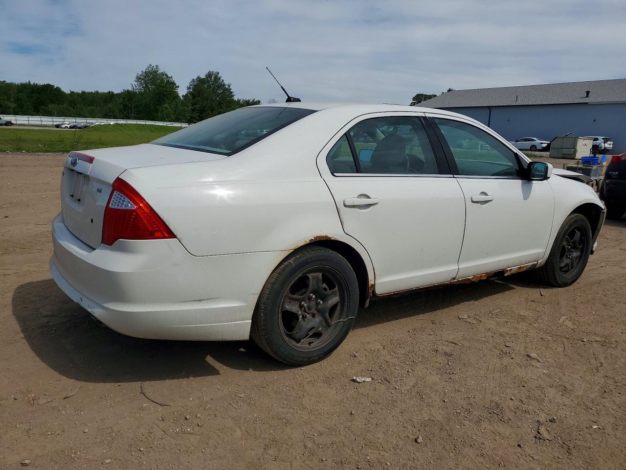 2010 Ford Fusion Se White vin: 3FAHP0HA2AR293483