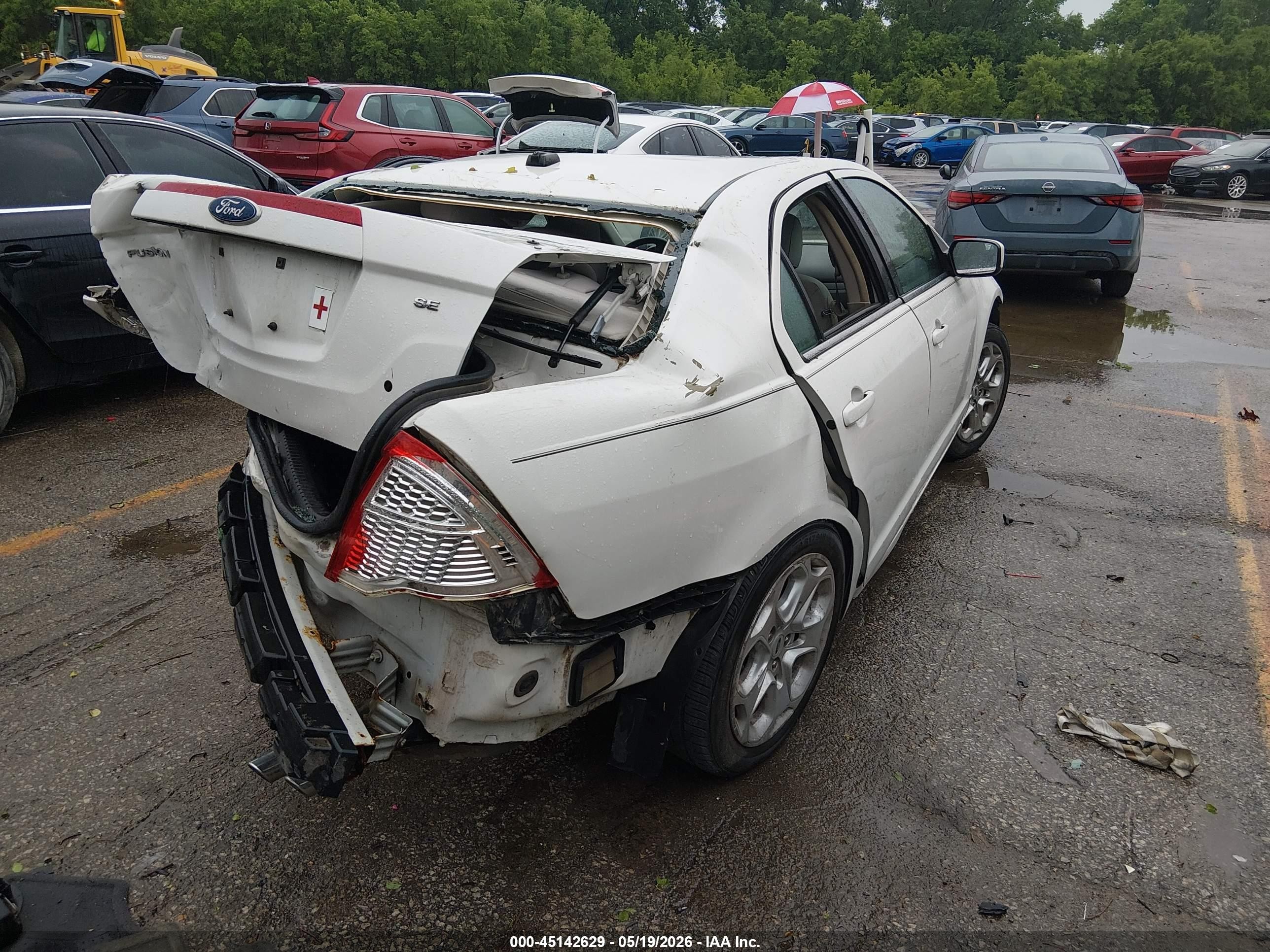 2010 Ford Fusion Se White vin: 3FAHP0HA2AR350507