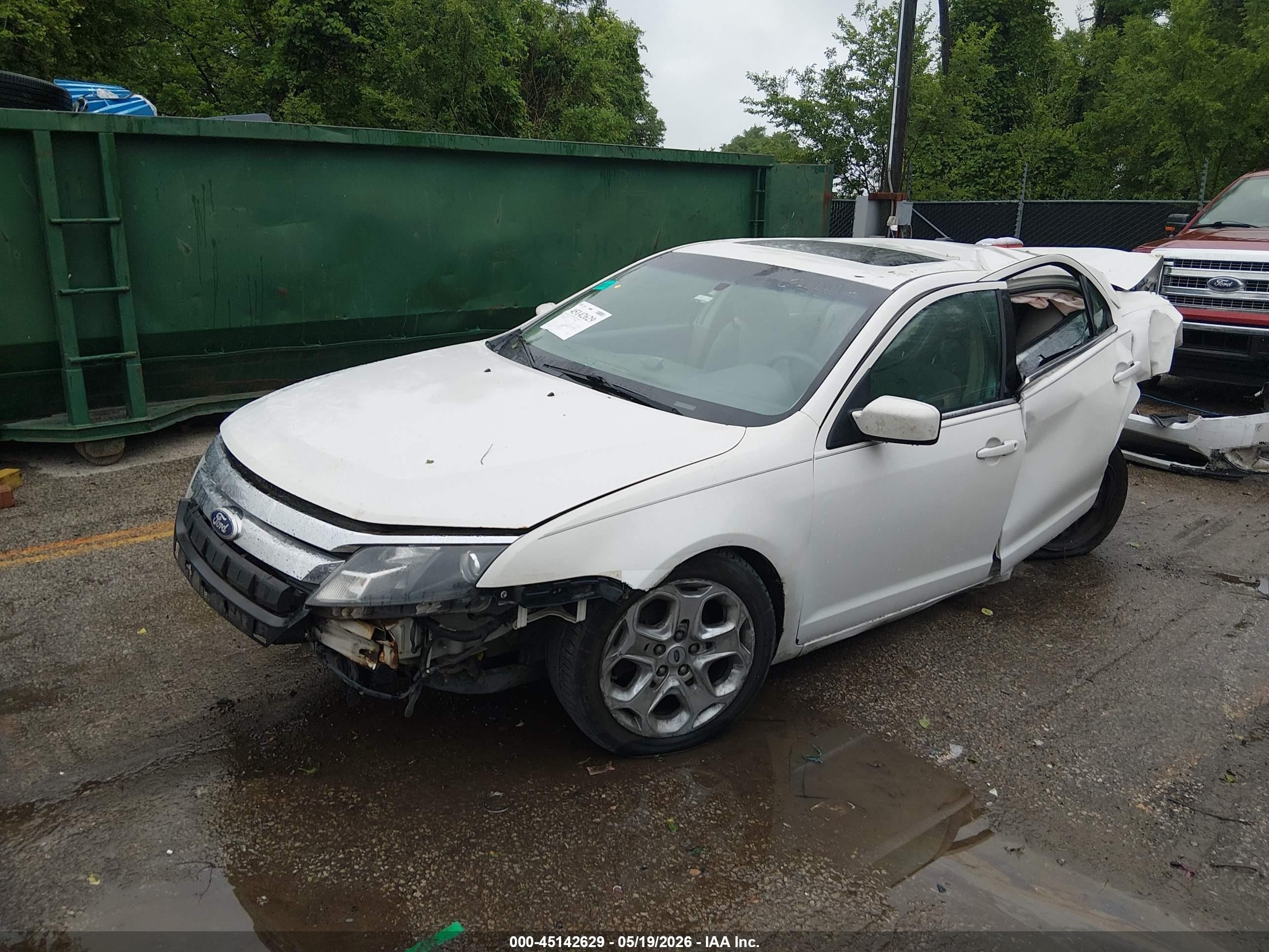 2010 Ford Fusion Se White vin: 3FAHP0HA2AR350507