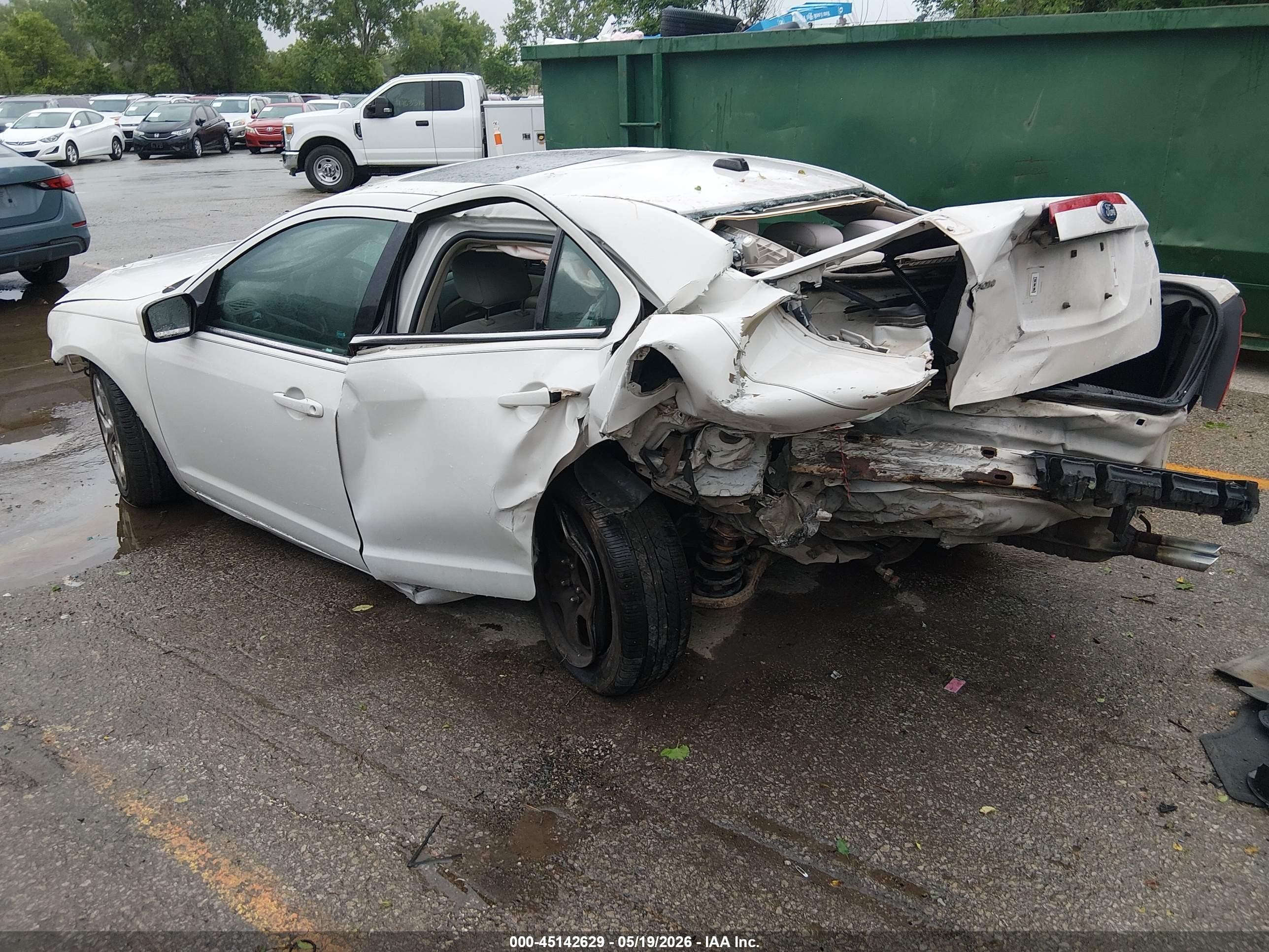 2010 Ford Fusion Se White vin: 3FAHP0HA2AR350507