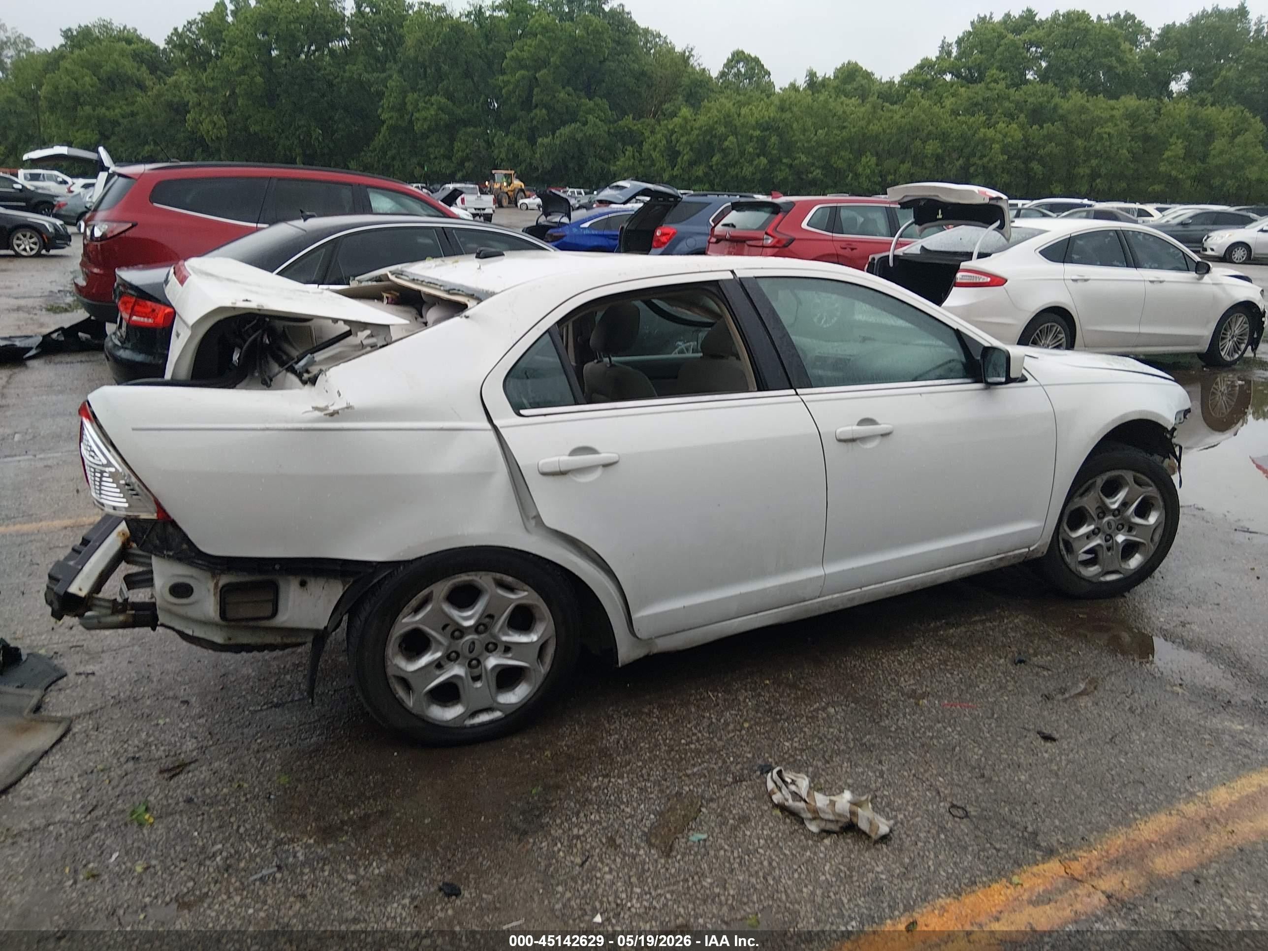2010 Ford Fusion Se White vin: 3FAHP0HA2AR350507