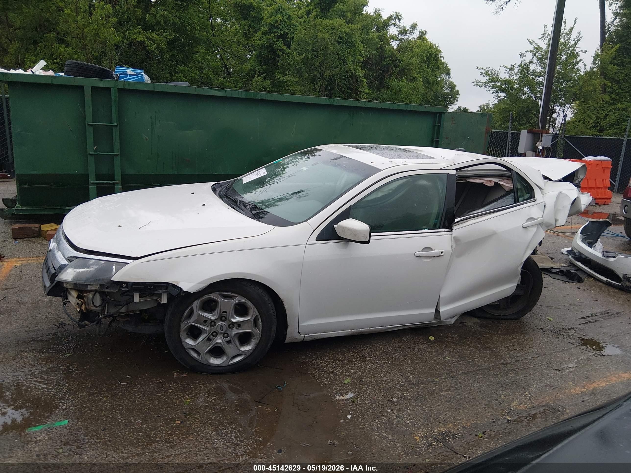 2010 Ford Fusion Se White vin: 3FAHP0HA2AR350507