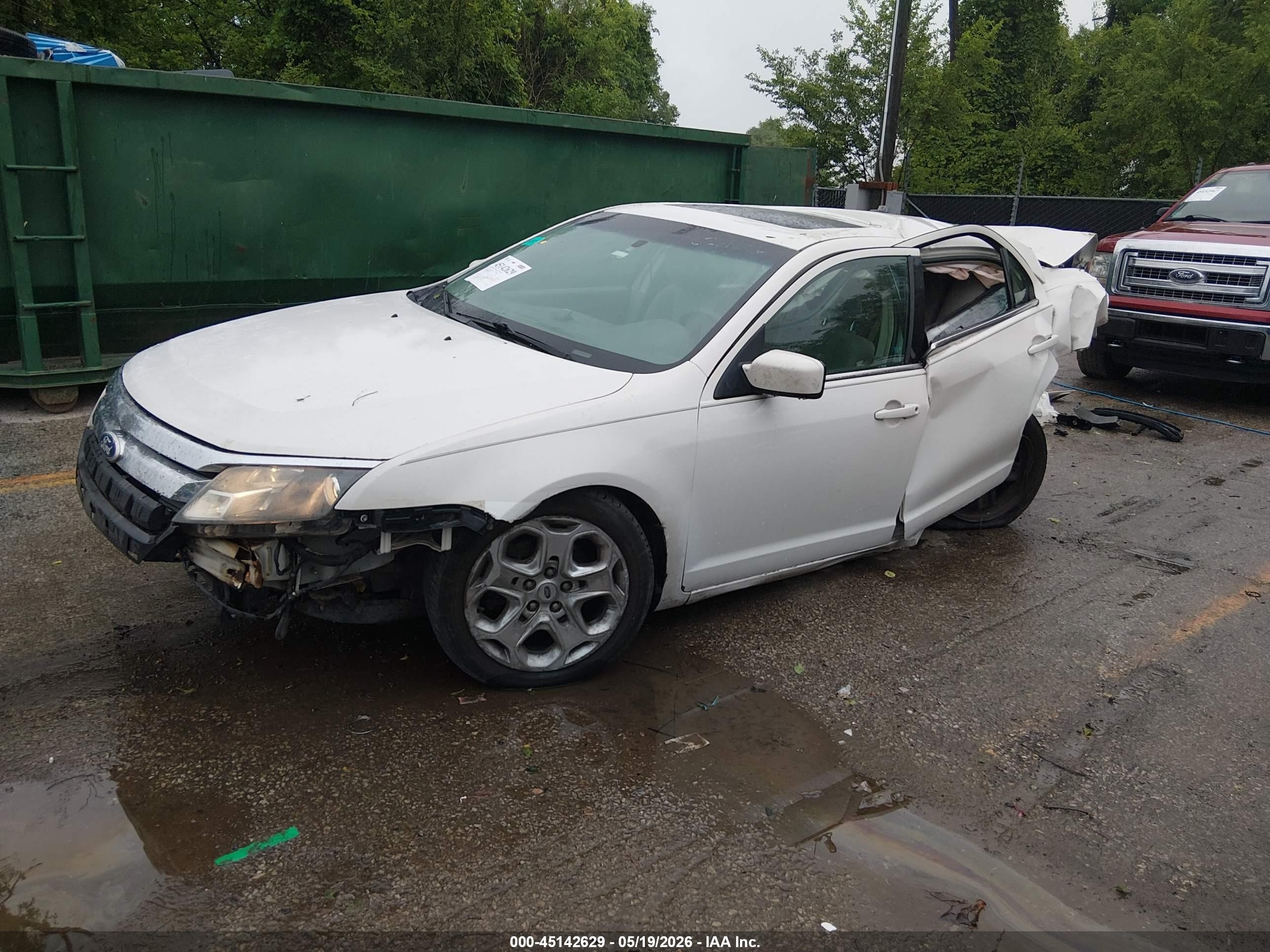 2010 Ford Fusion Se White vin: 3FAHP0HA2AR350507