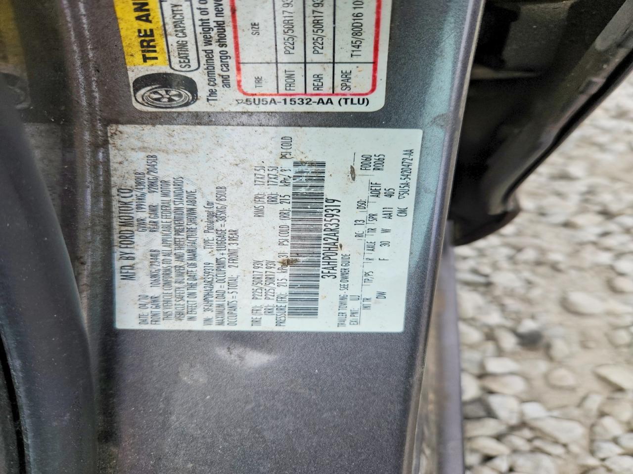 2010 Ford Fusion Se Серый vin: 3FAHP0HA2AR359319