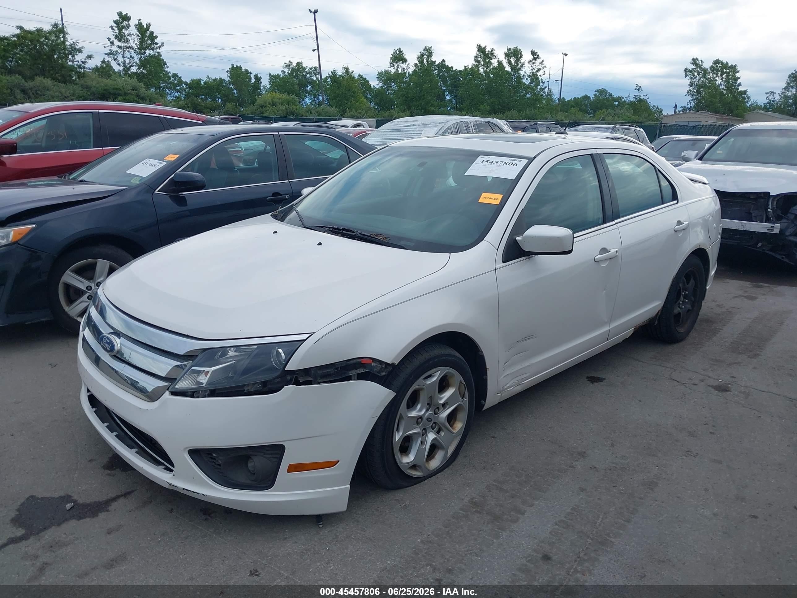 2010 Ford Fusion Se White vin: 3FAHP0HA2AR428252