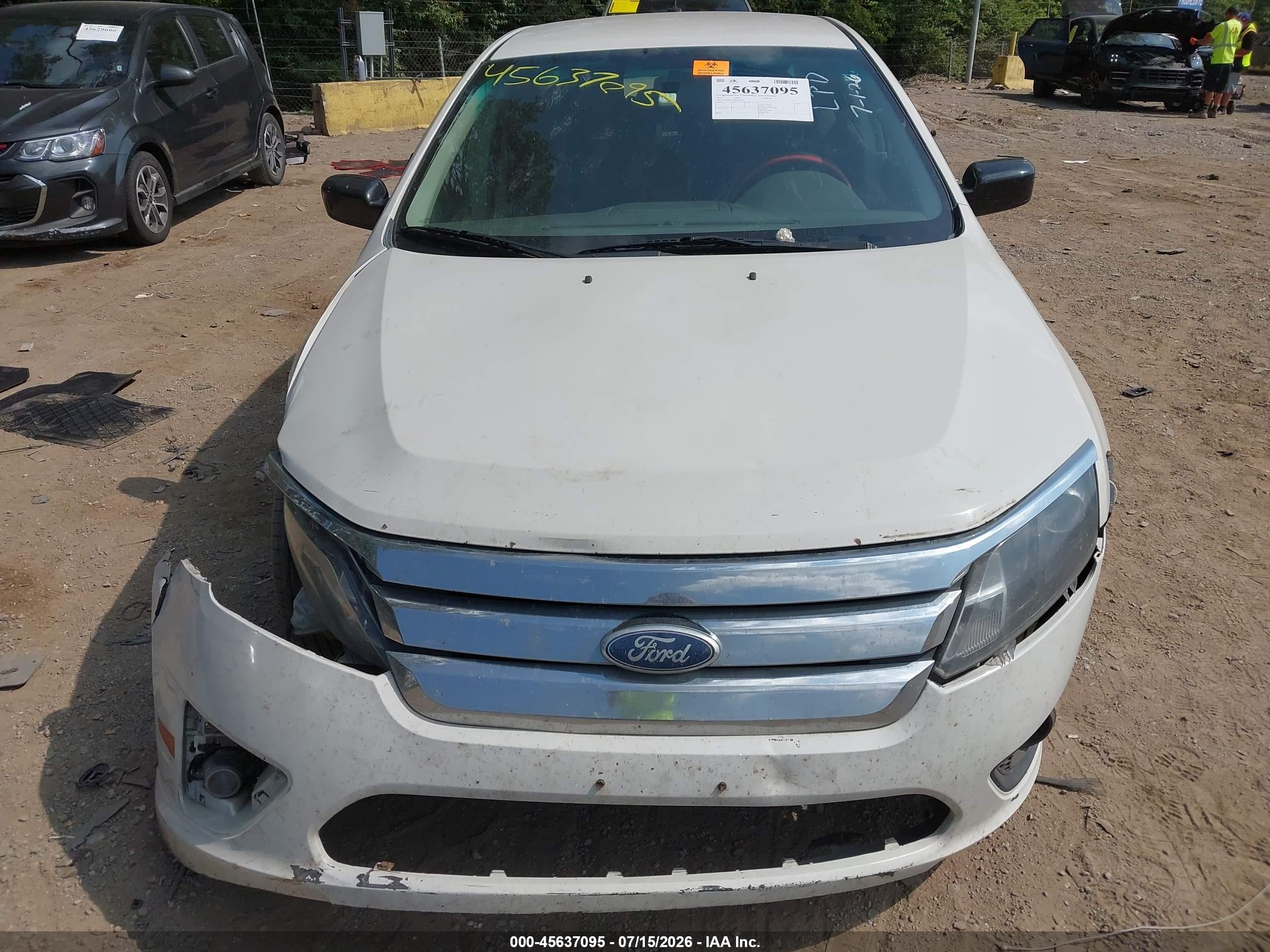 2011 Ford Fusion Se White vin: 3FAHP0HA2BR100413