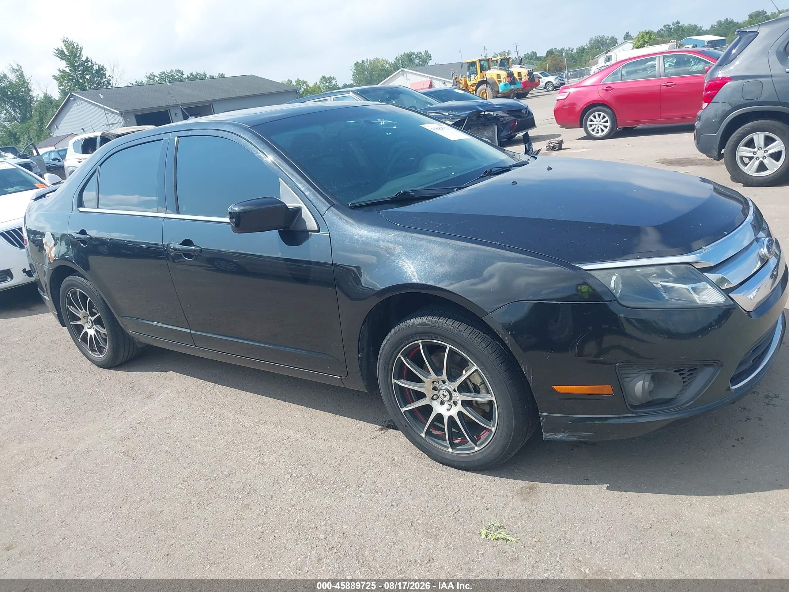2011 Ford Fusion Se Черный vin: 3FAHP0HA2BR120614