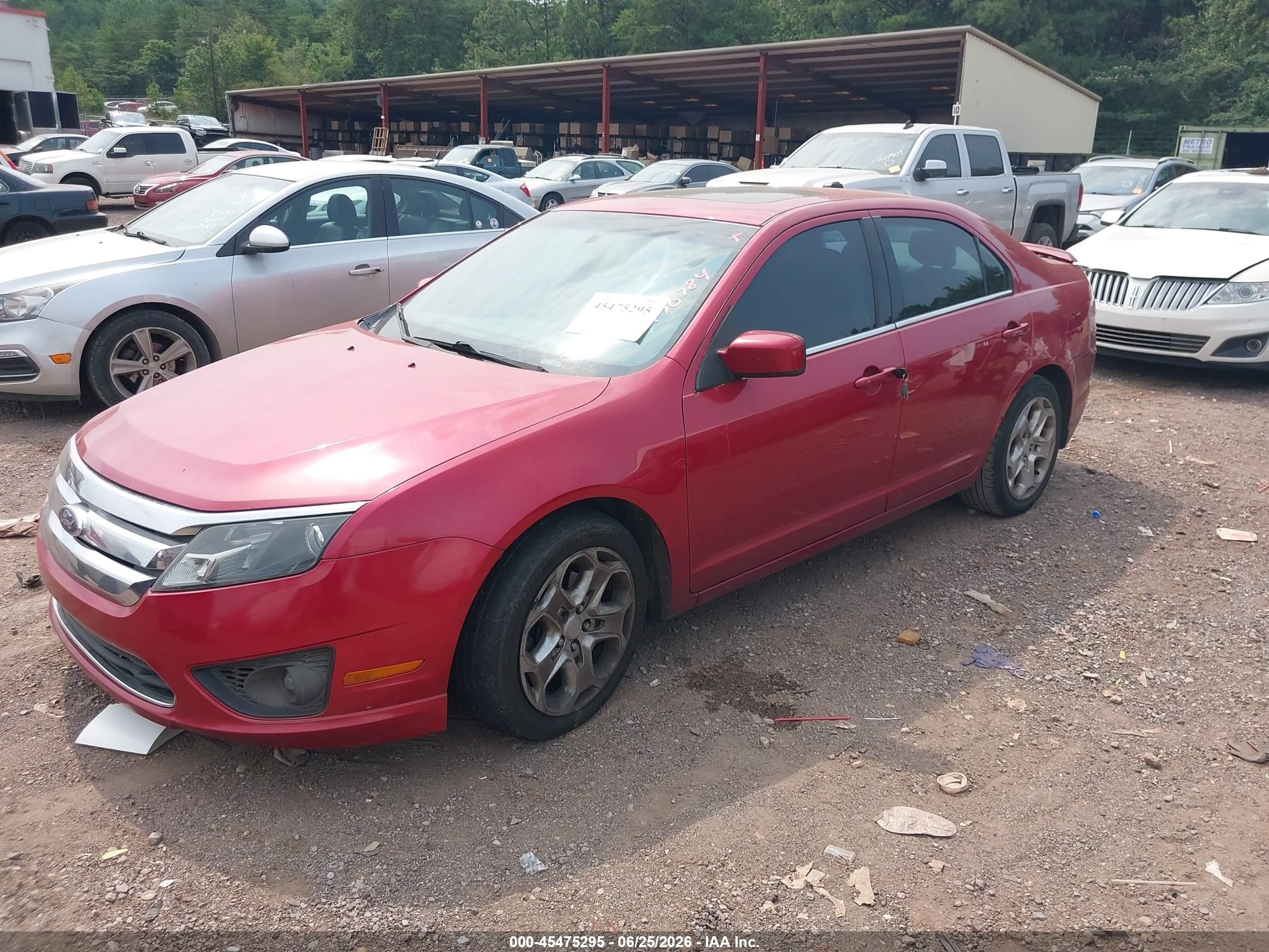 2011 Ford Fusion Se Red vin: 3FAHP0HA2BR170784