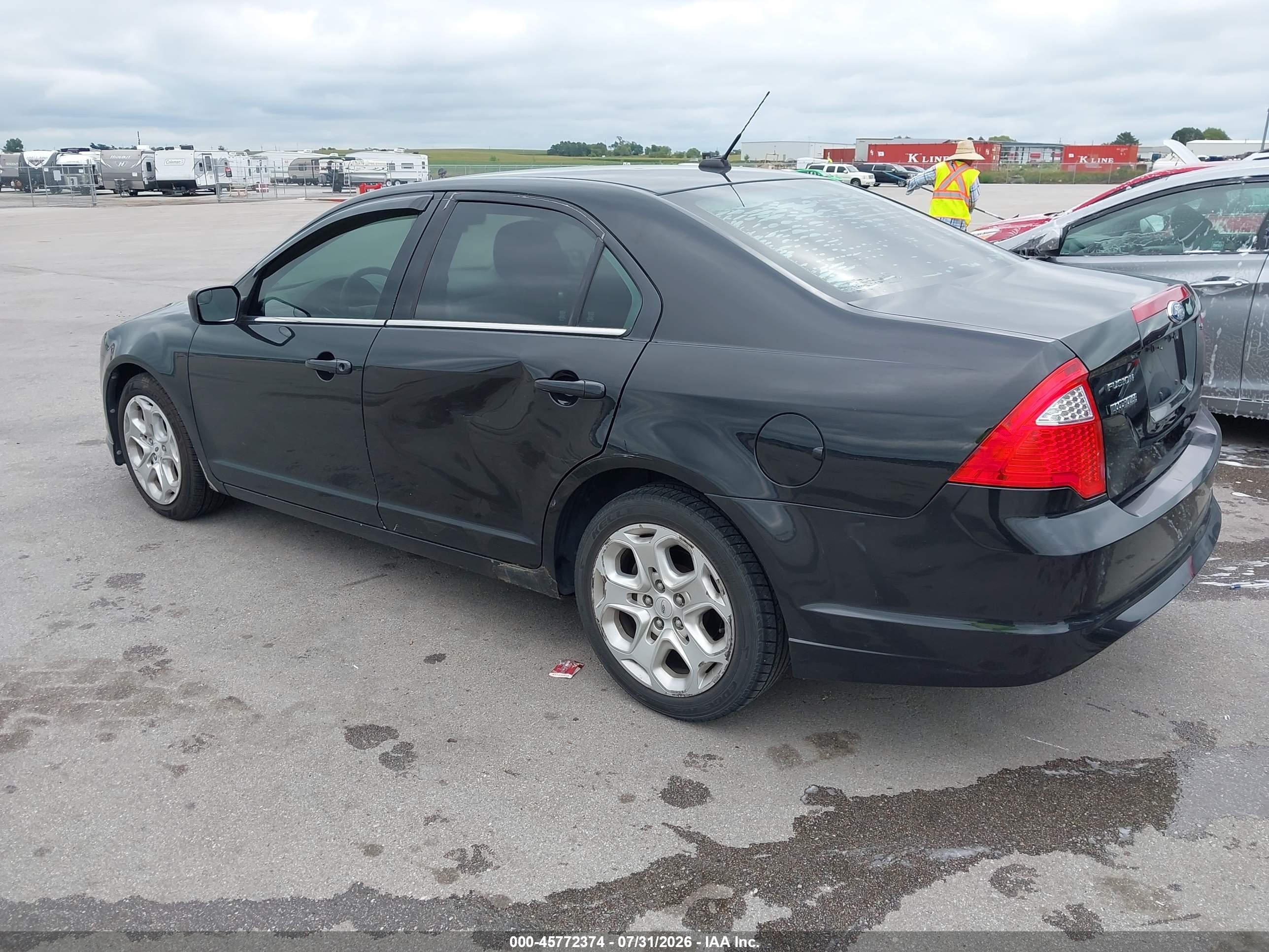 2011 Ford Fusion Se Black vin: 3FAHP0HA2BR234550