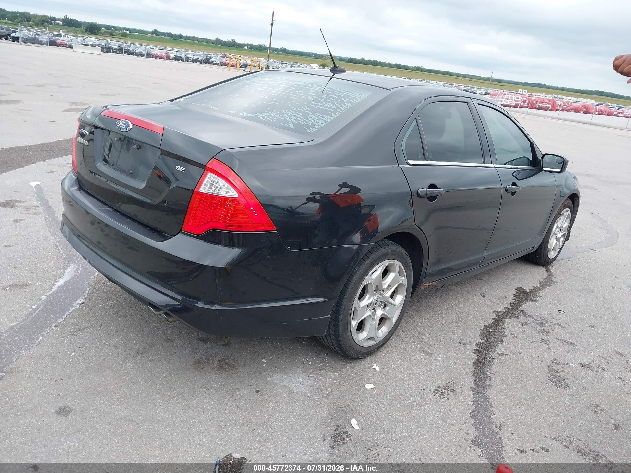 2011 Ford Fusion Se Black vin: 3FAHP0HA2BR234550