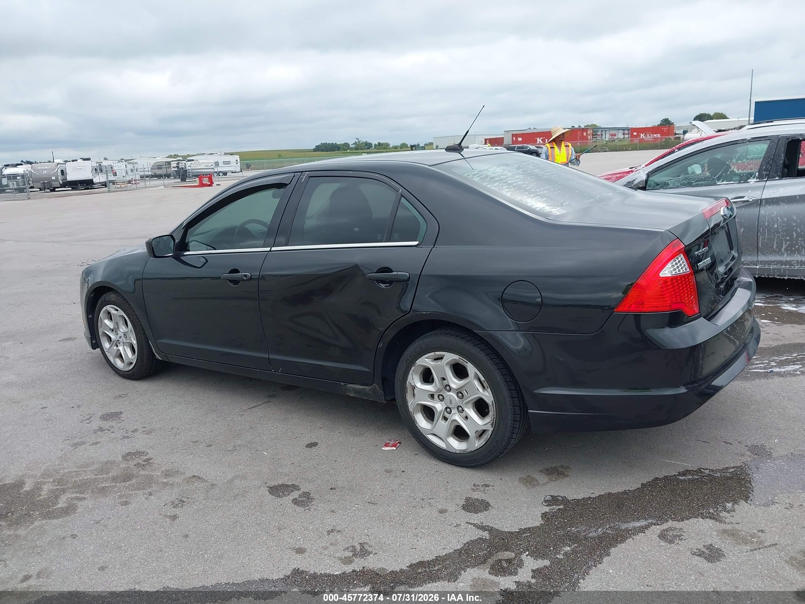 2011 Ford Fusion Se Black vin: 3FAHP0HA2BR234550