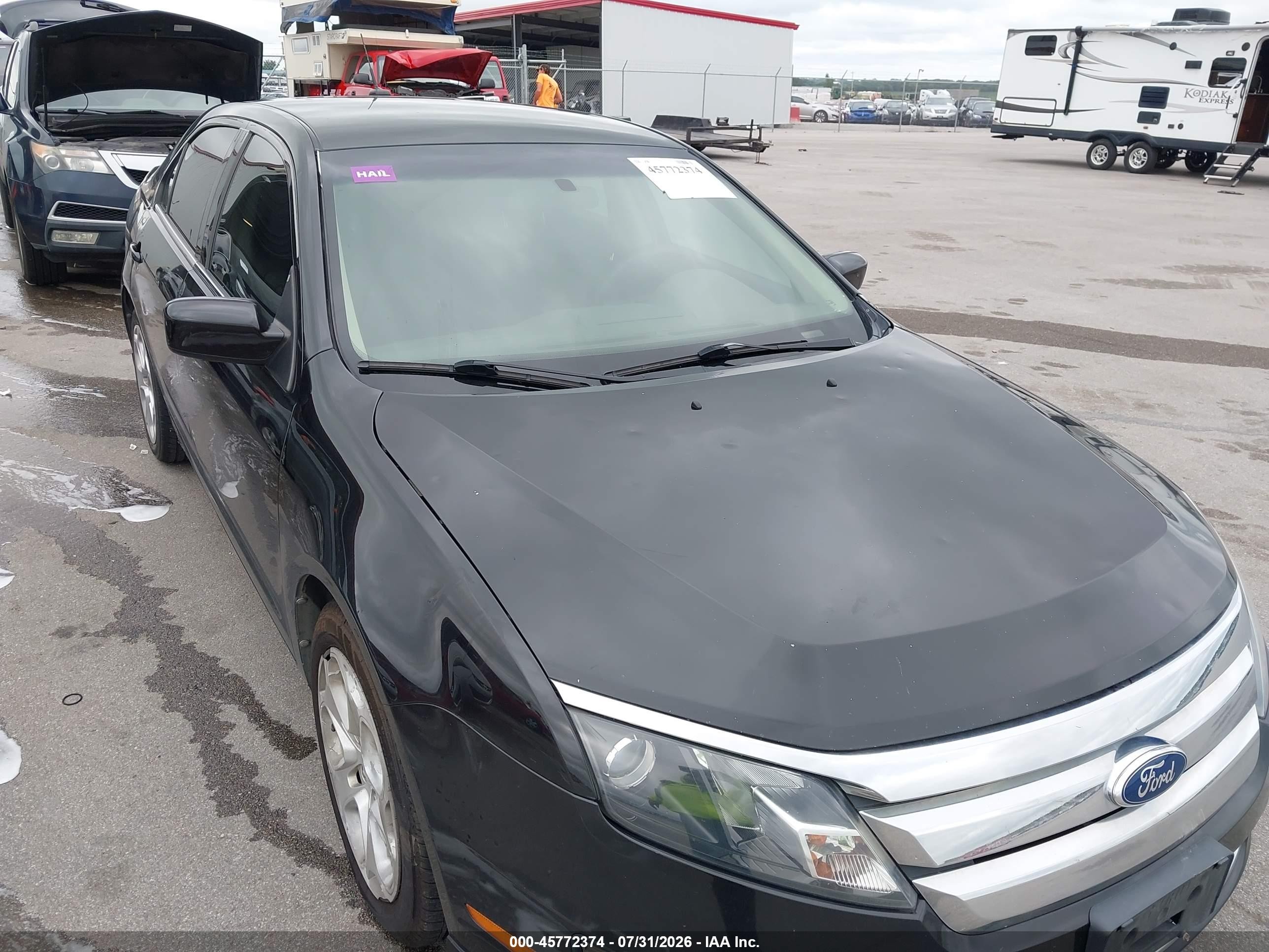 2011 Ford Fusion Se Black vin: 3FAHP0HA2BR234550
