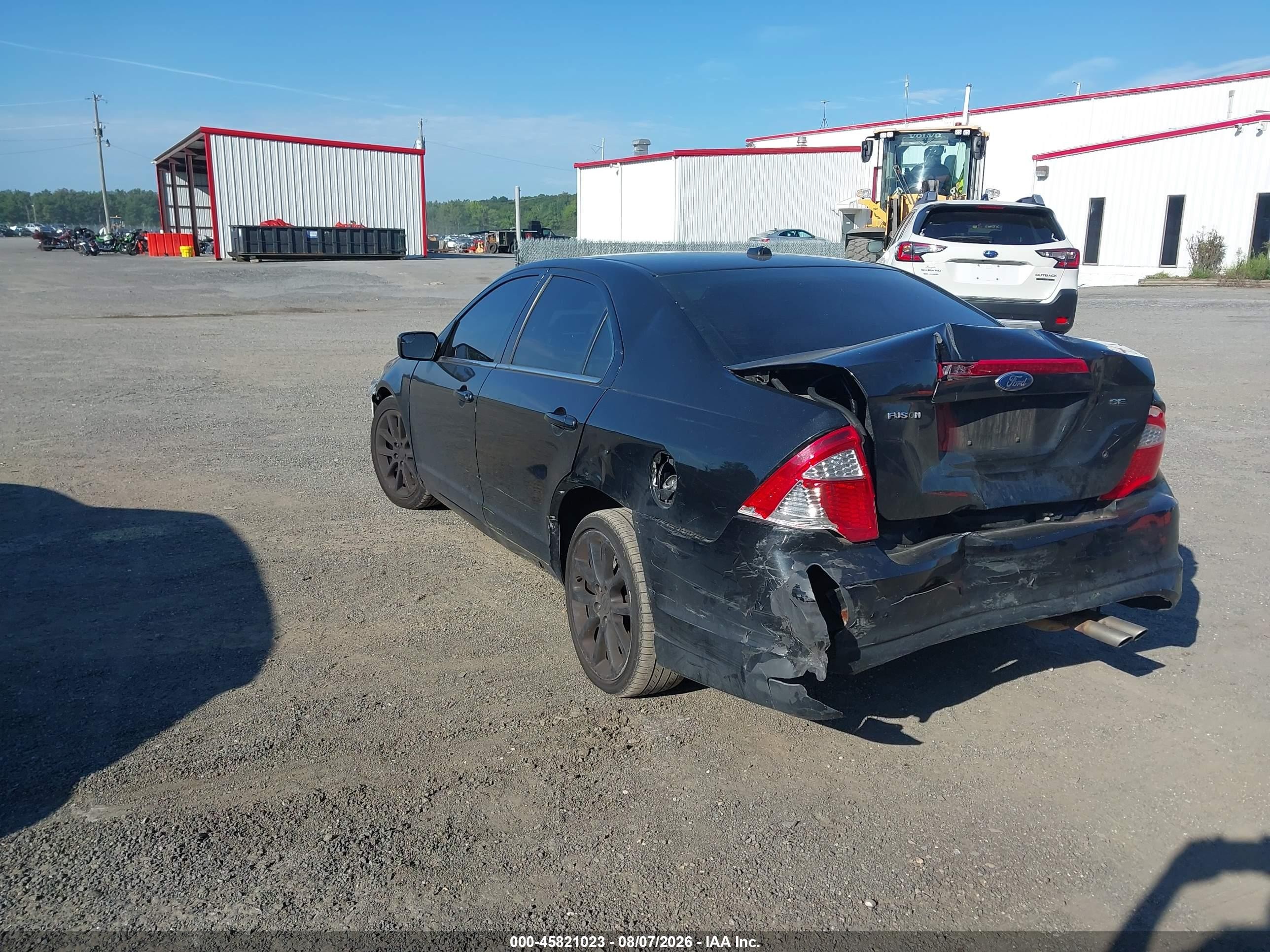 2011 Ford Fusion Se Black vin: 3FAHP0HA2BR259836