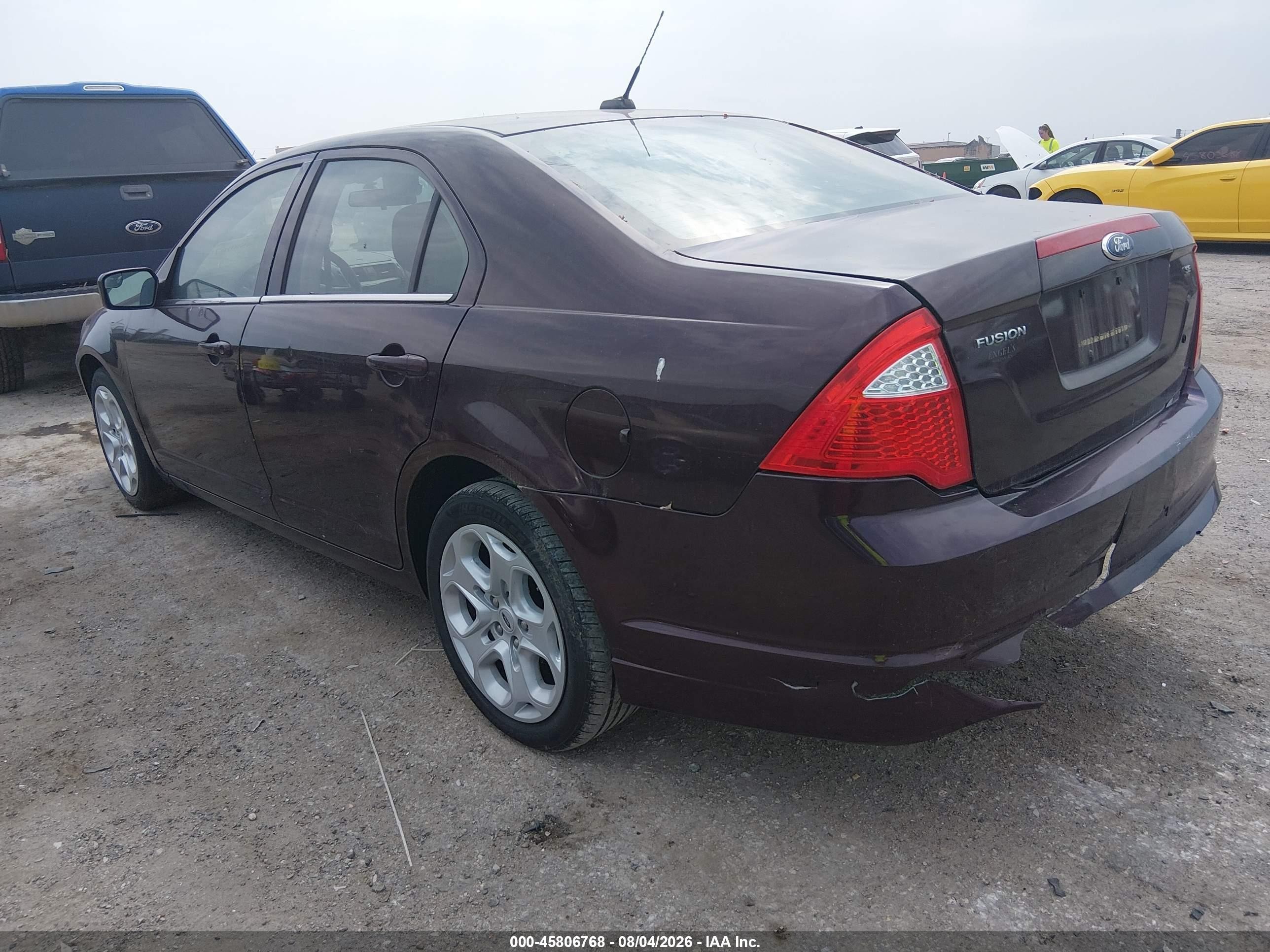 2011 Ford Fusion Se Burgundy vin: 3FAHP0HA2BR275311