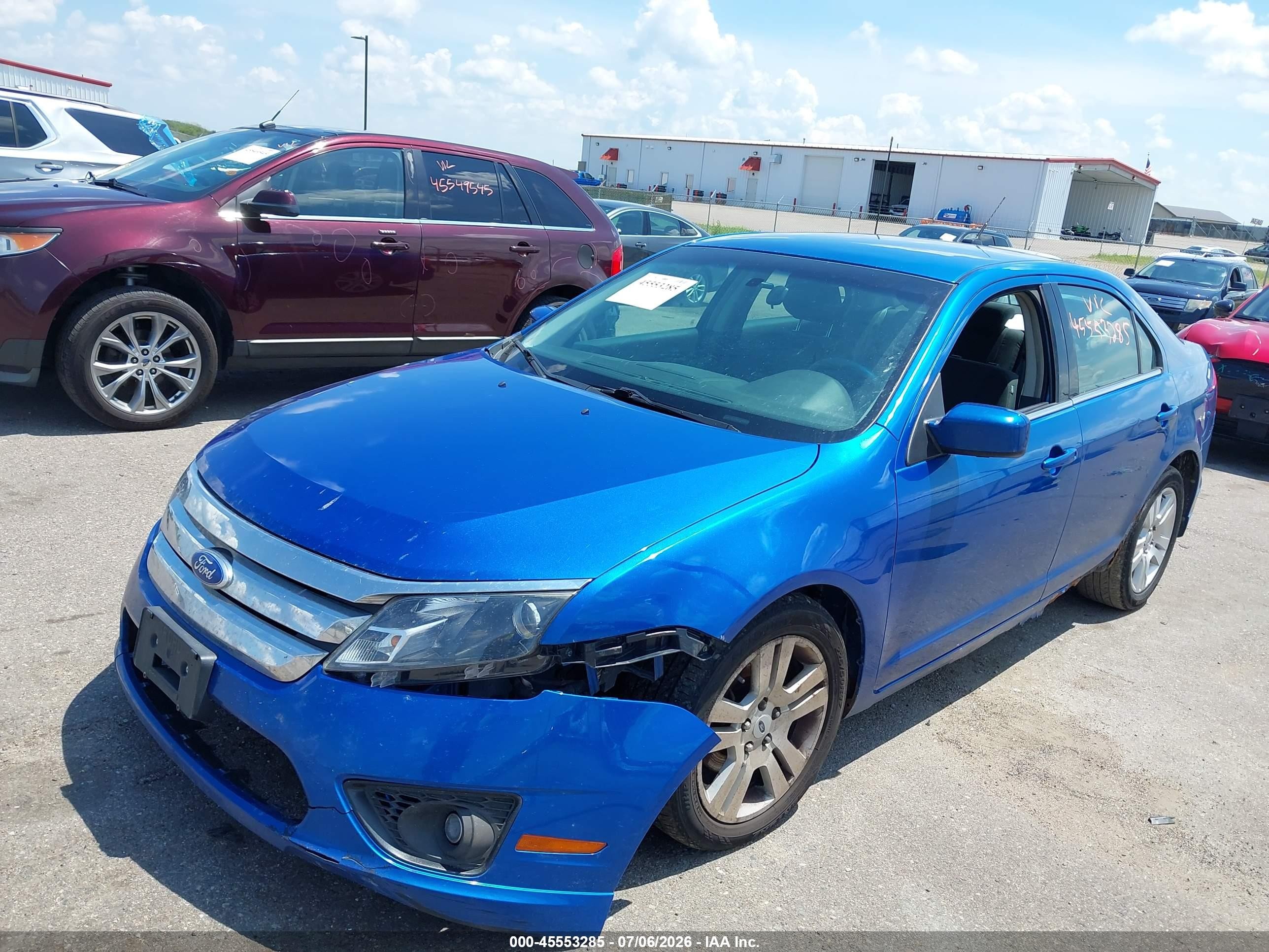2011 Ford Fusion Se Синий vin: 3FAHP0HA2BR292920