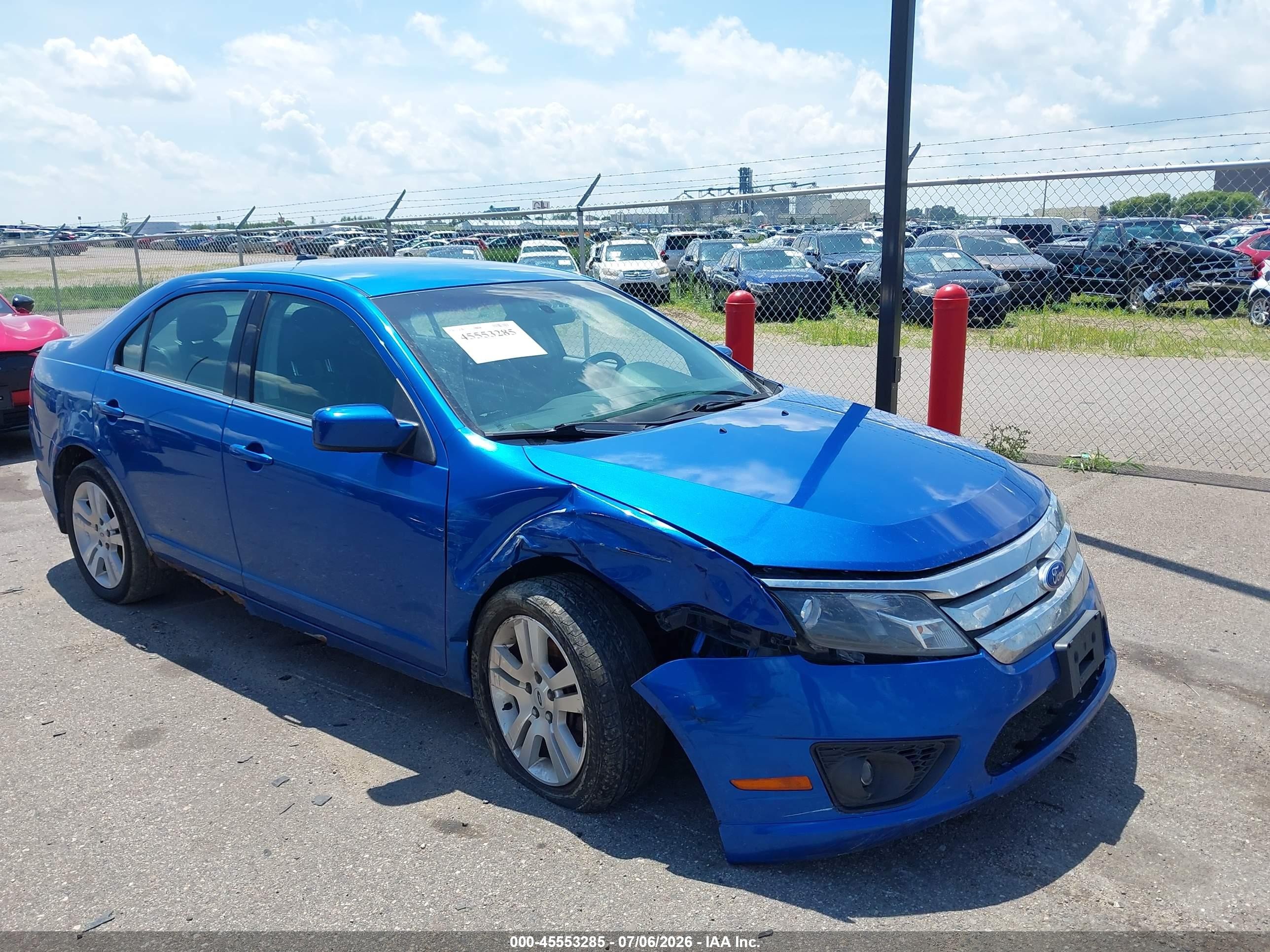 2011 Ford Fusion Se Синий vin: 3FAHP0HA2BR292920