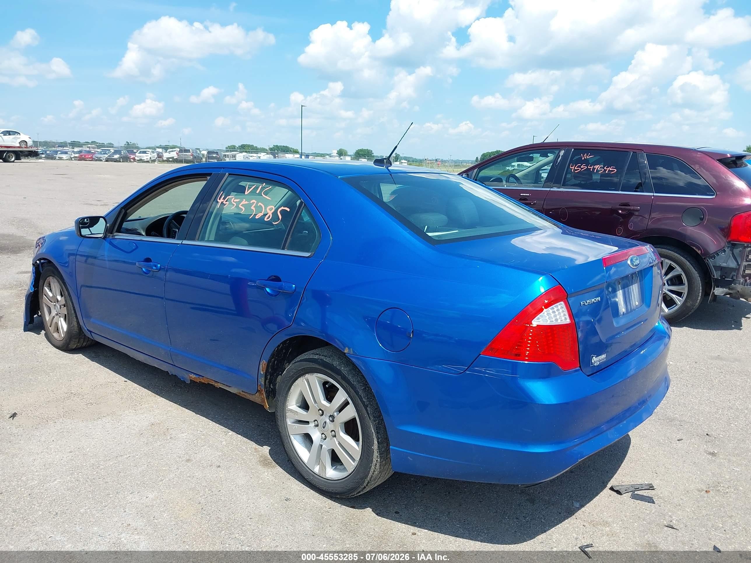 2011 Ford Fusion Se Синий vin: 3FAHP0HA2BR292920