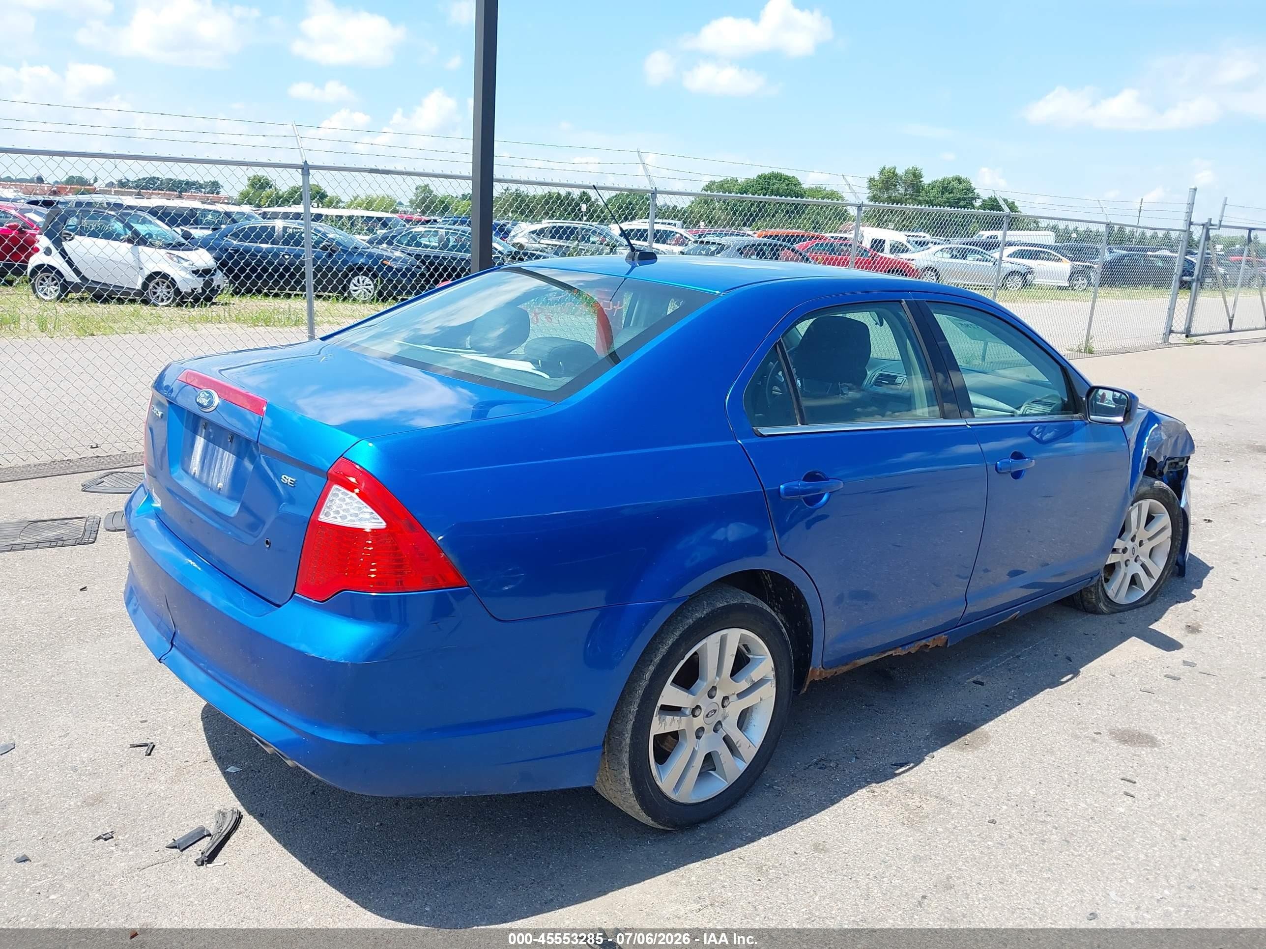 2011 Ford Fusion Se Синий vin: 3FAHP0HA2BR292920