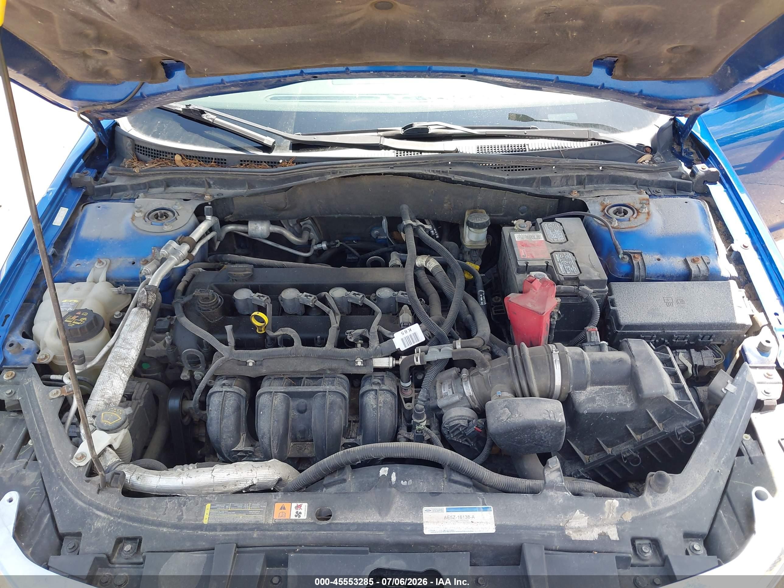 2011 Ford Fusion Se Синий vin: 3FAHP0HA2BR292920