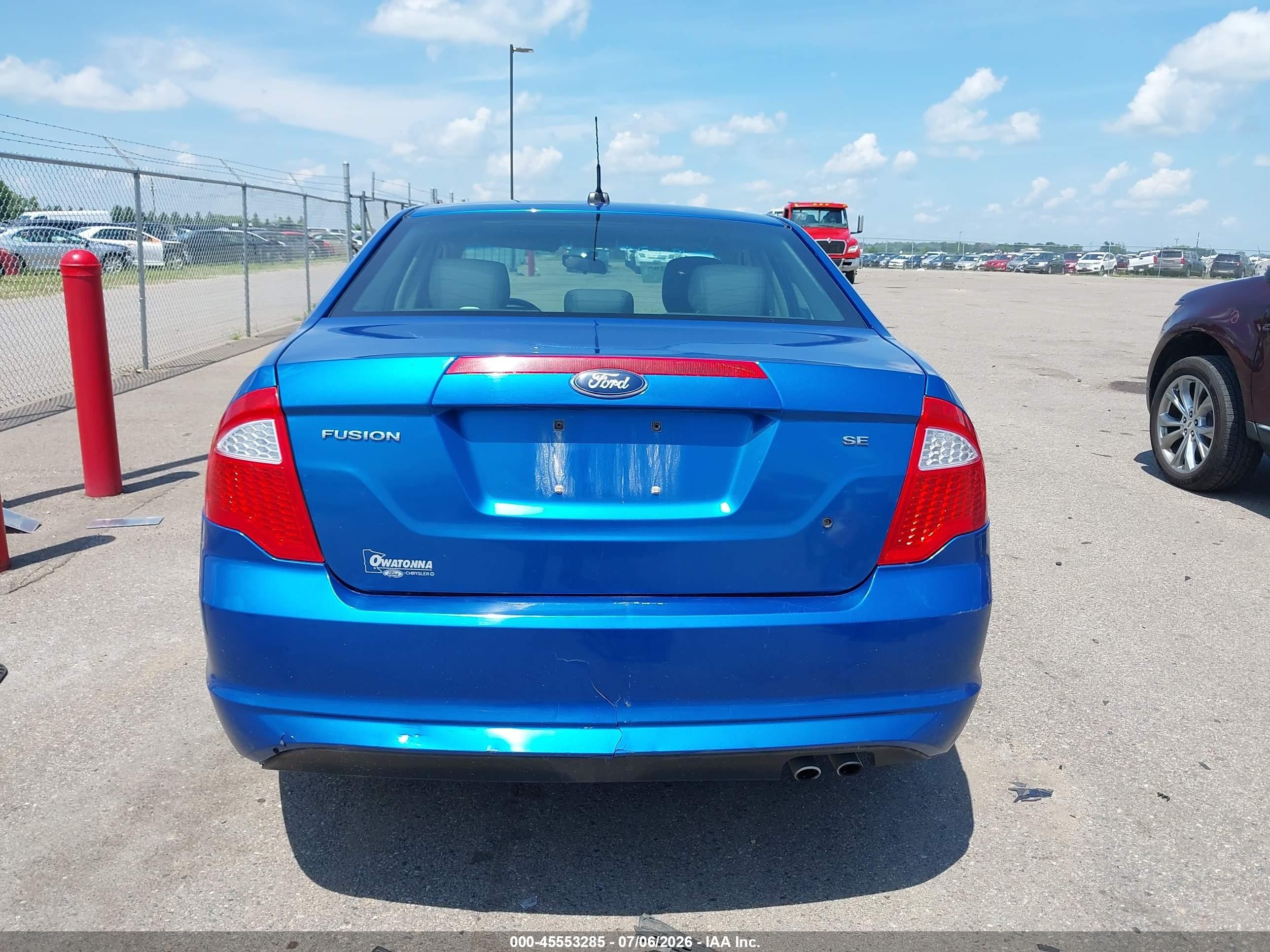 2011 Ford Fusion Se Синий vin: 3FAHP0HA2BR292920