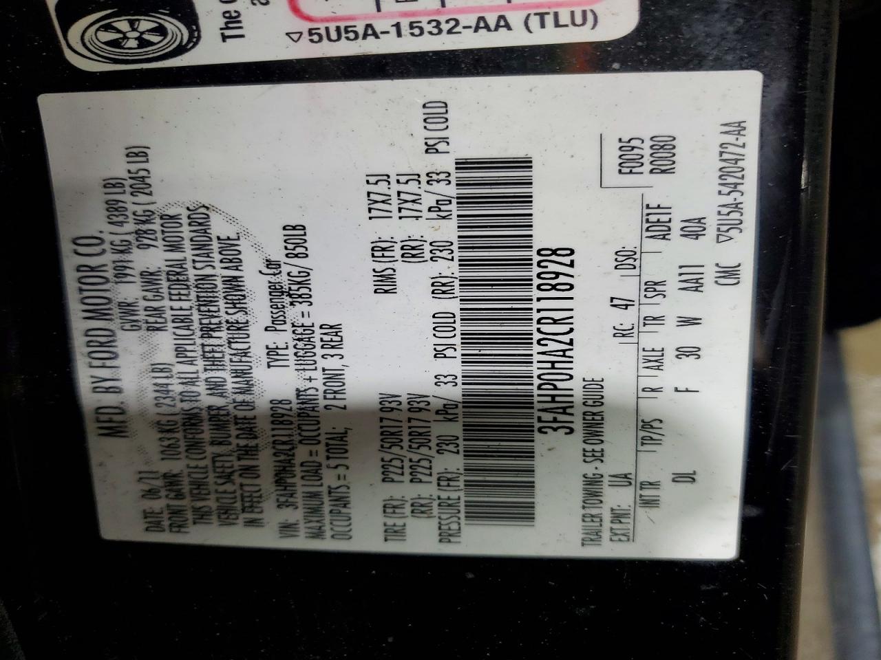 2012 Ford Fusion Se Blue vin: 3FAHP0HA2CR118928