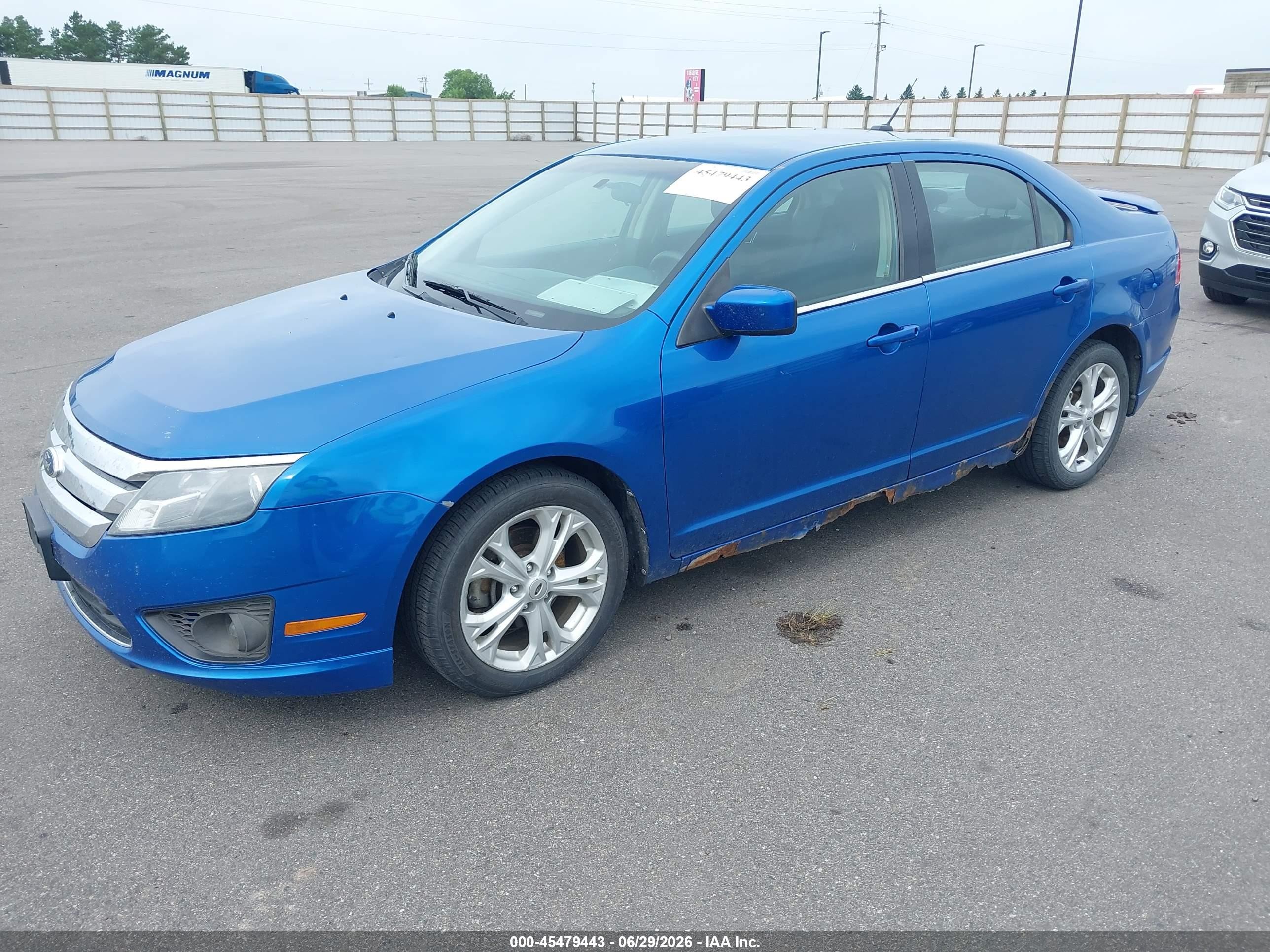 2012 Ford Fusion Se Blue vin: 3FAHP0HA2CR125054