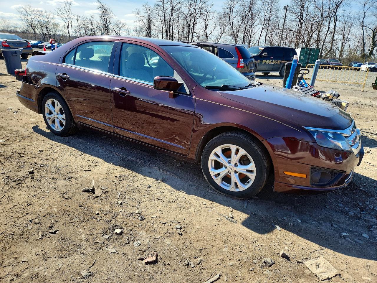 2012 Ford Fusion Se Burgundy vin: 3FAHP0HA2CR140489