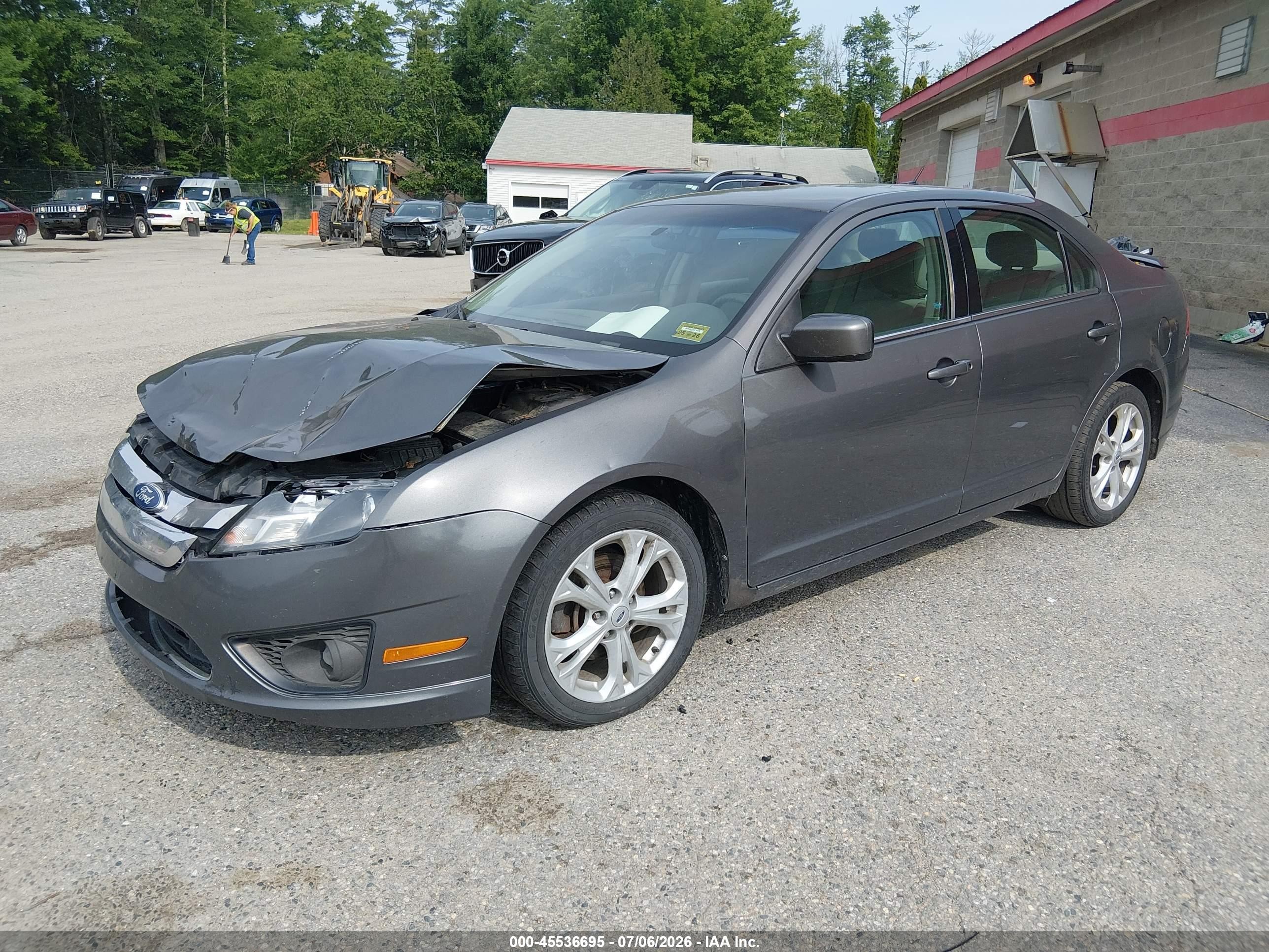 2012 Ford Fusion Se Серый vin: 3FAHP0HA2CR145577