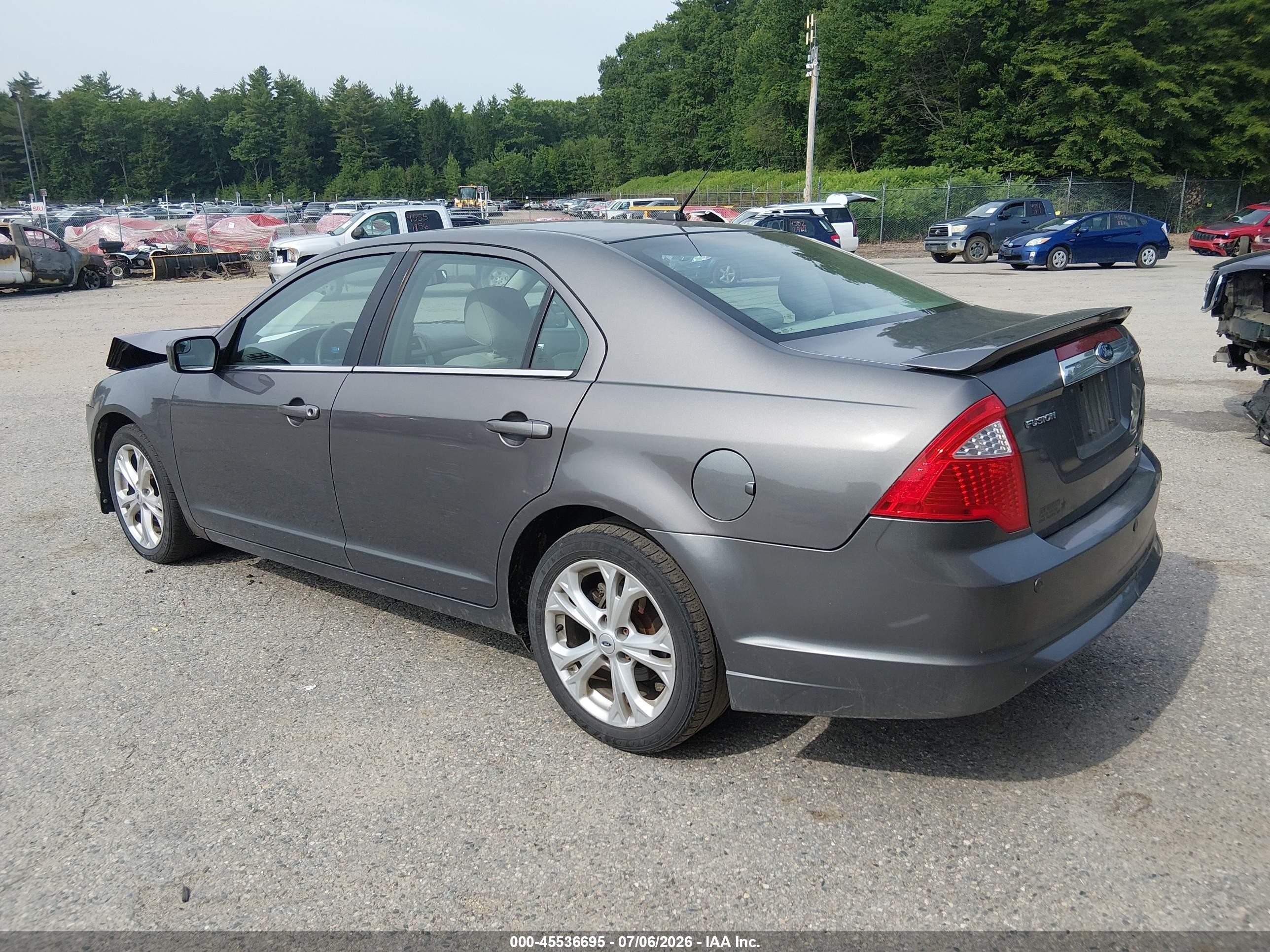 2012 Ford Fusion Se Серый vin: 3FAHP0HA2CR145577