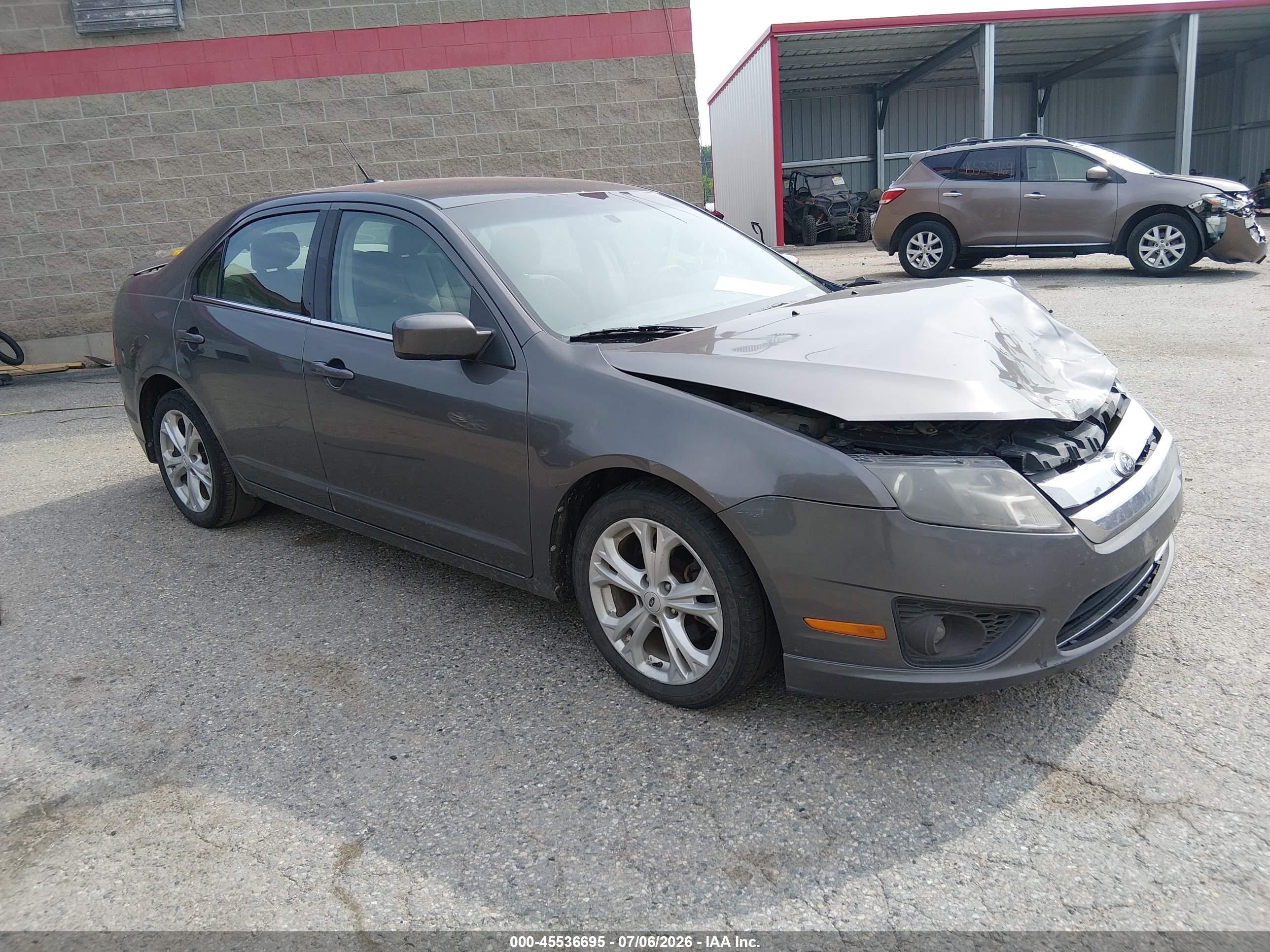2012 Ford Fusion Se Gray vin: 3FAHP0HA2CR145577