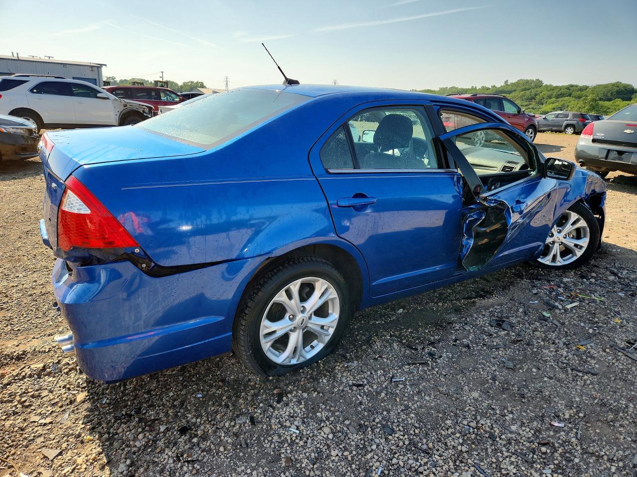 2012 Ford Fusion Se Blue vin: 3FAHP0HA2CR168003