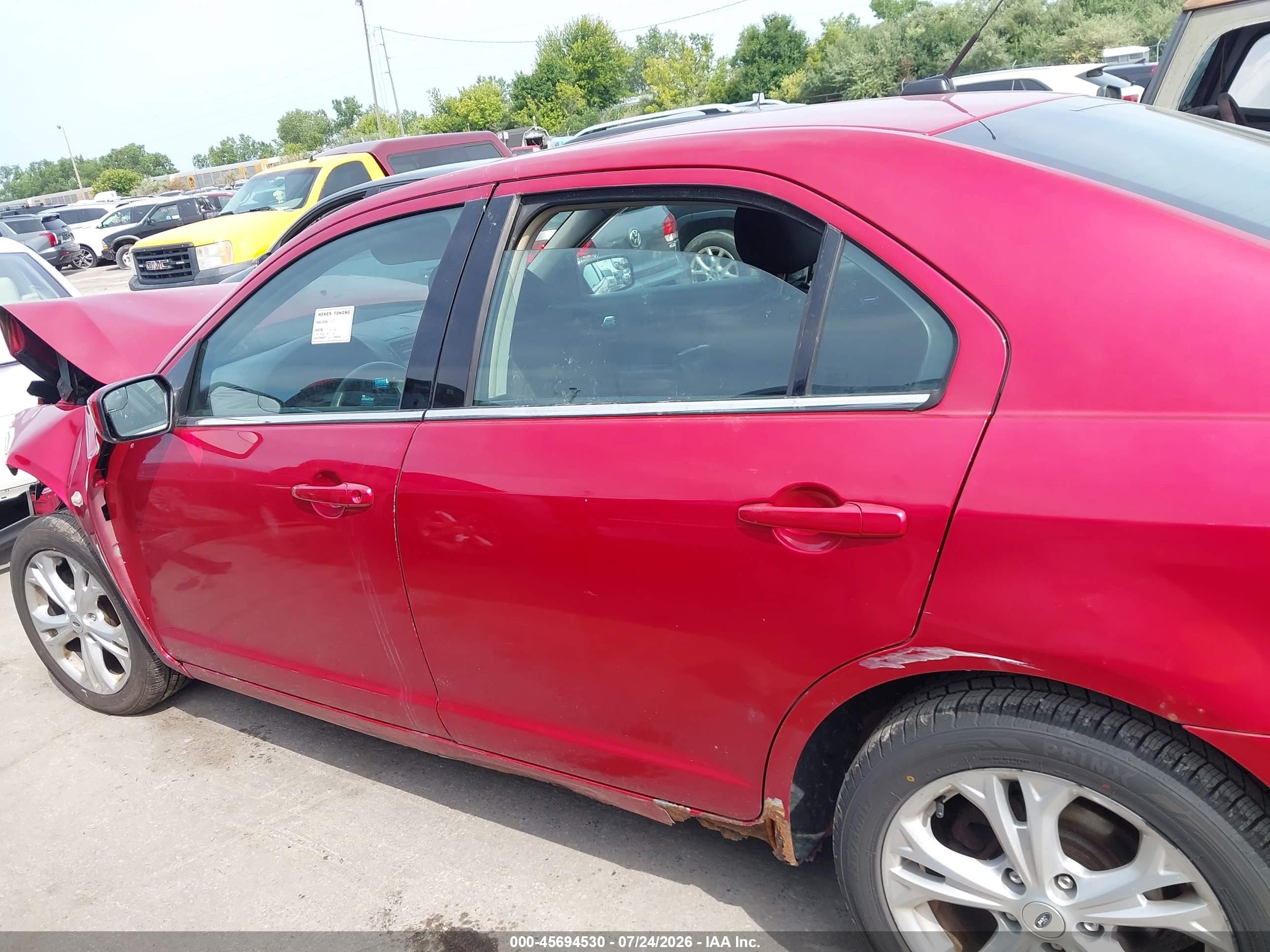 2012 Ford Fusion Se Red vin: 3FAHP0HA2CR174948