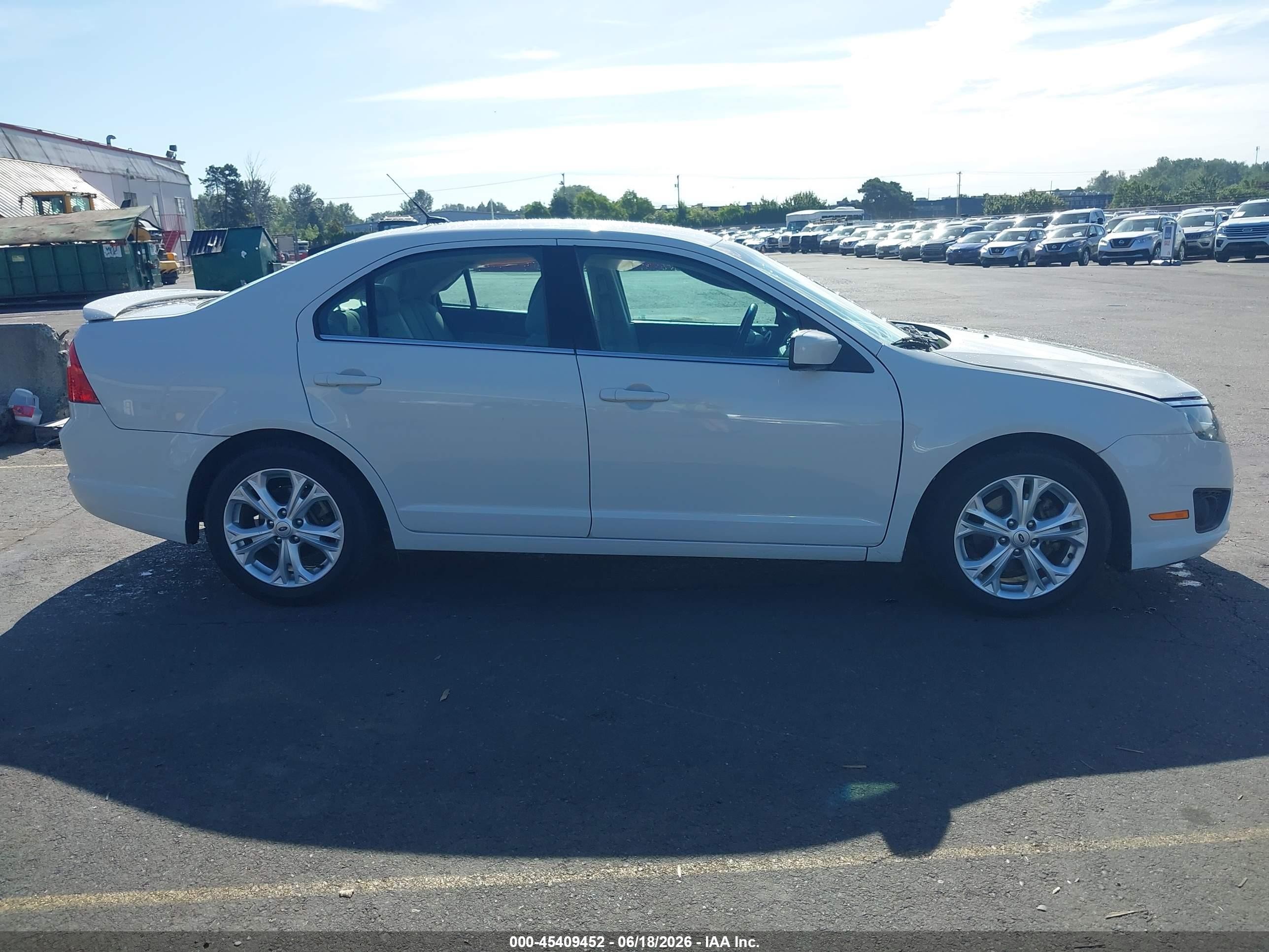 2012 Ford Fusion Se White vin: 3FAHP0HA2CR176991