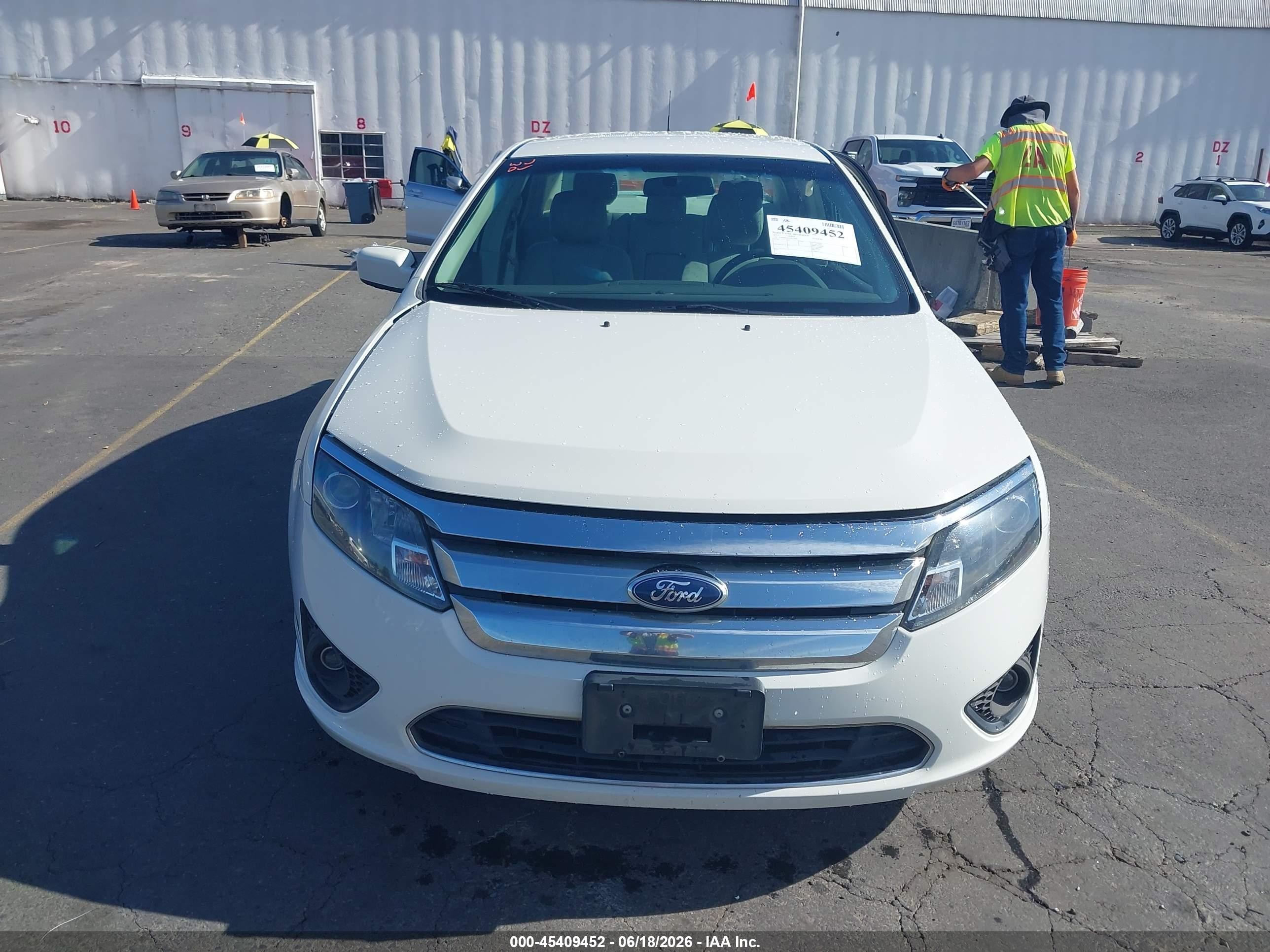 2012 Ford Fusion Se White vin: 3FAHP0HA2CR176991