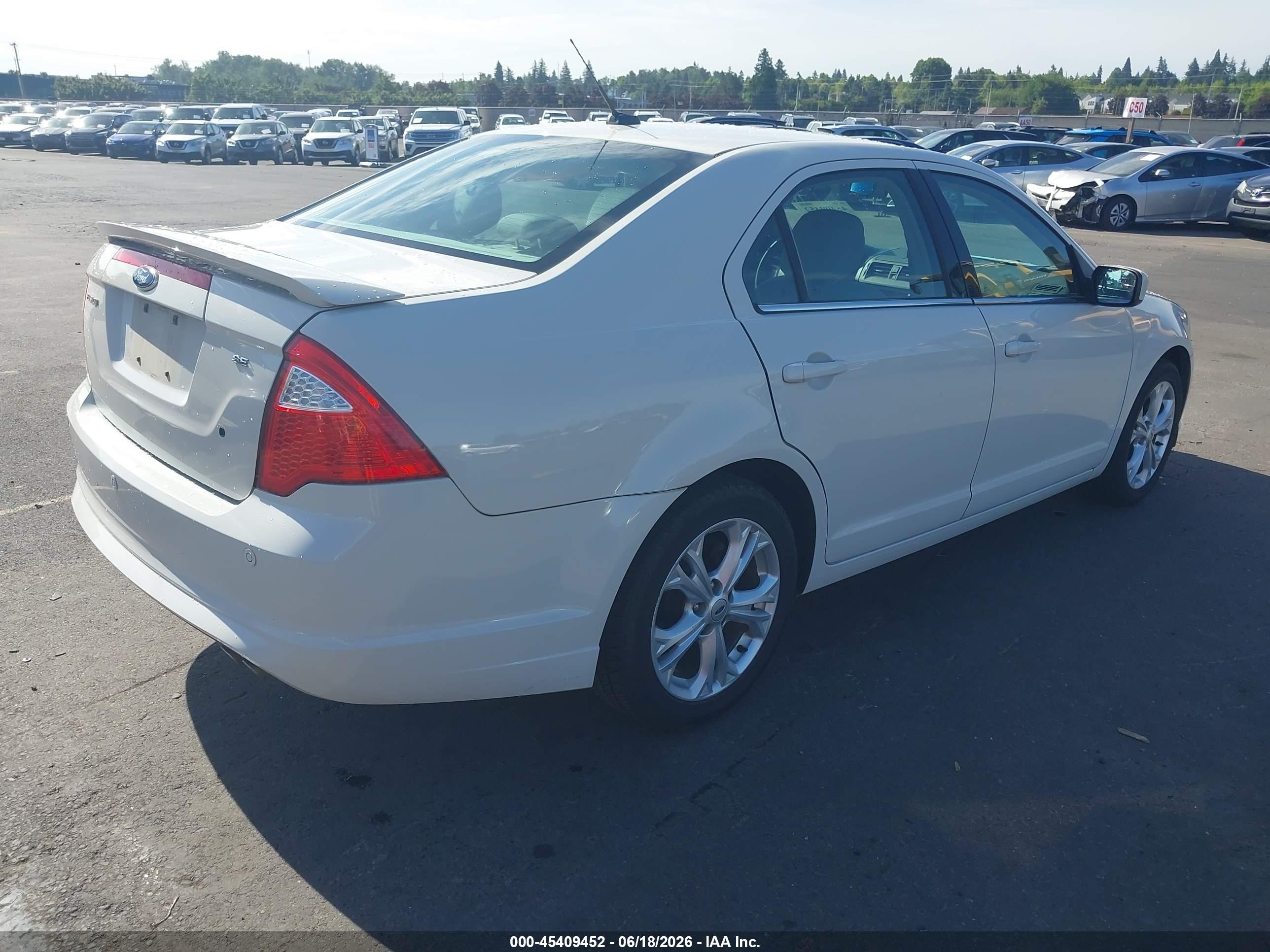 2012 Ford Fusion Se White vin: 3FAHP0HA2CR176991