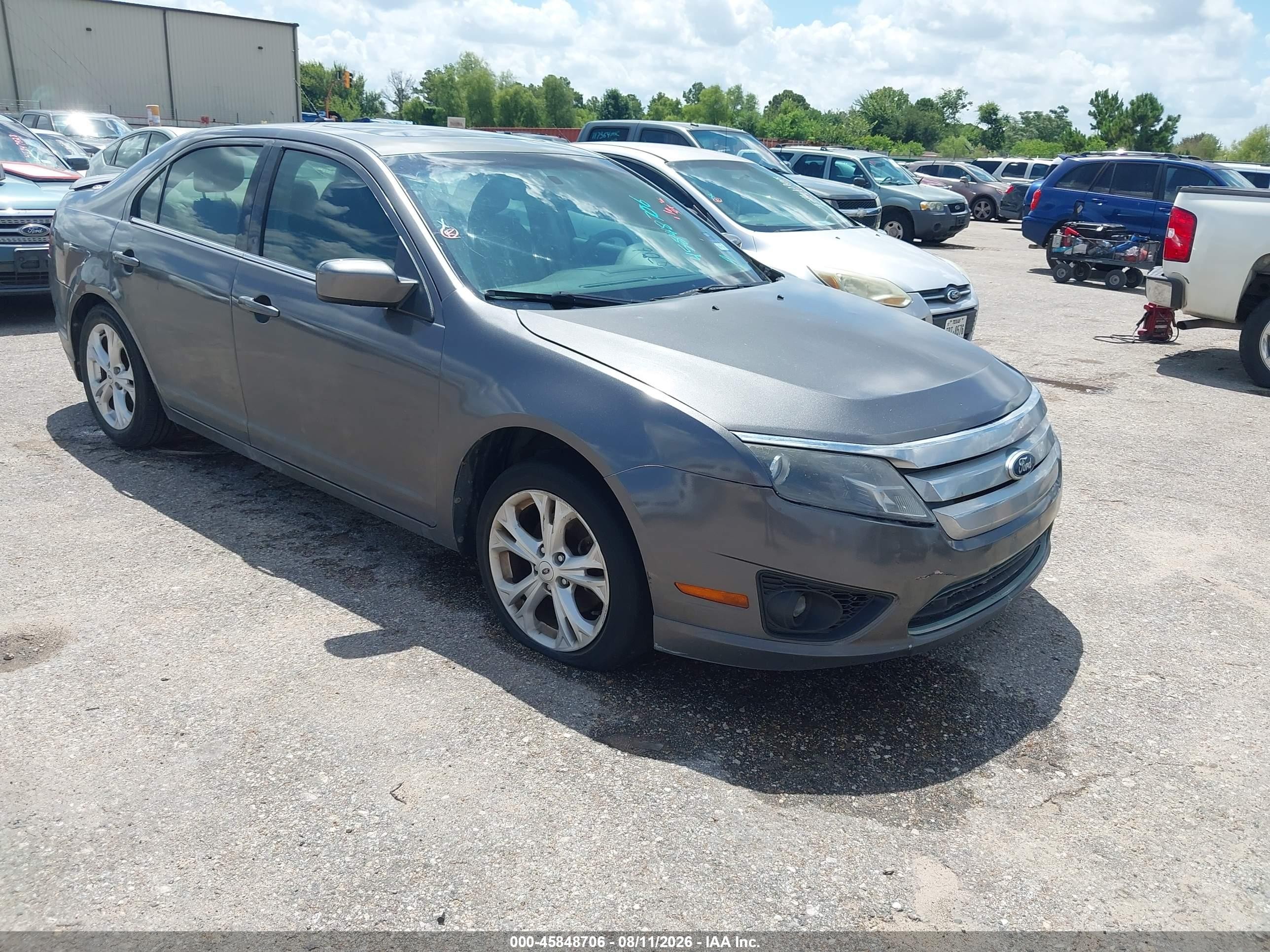 2012 Ford Fusion Se Gray vin: 3FAHP0HA2CR186419