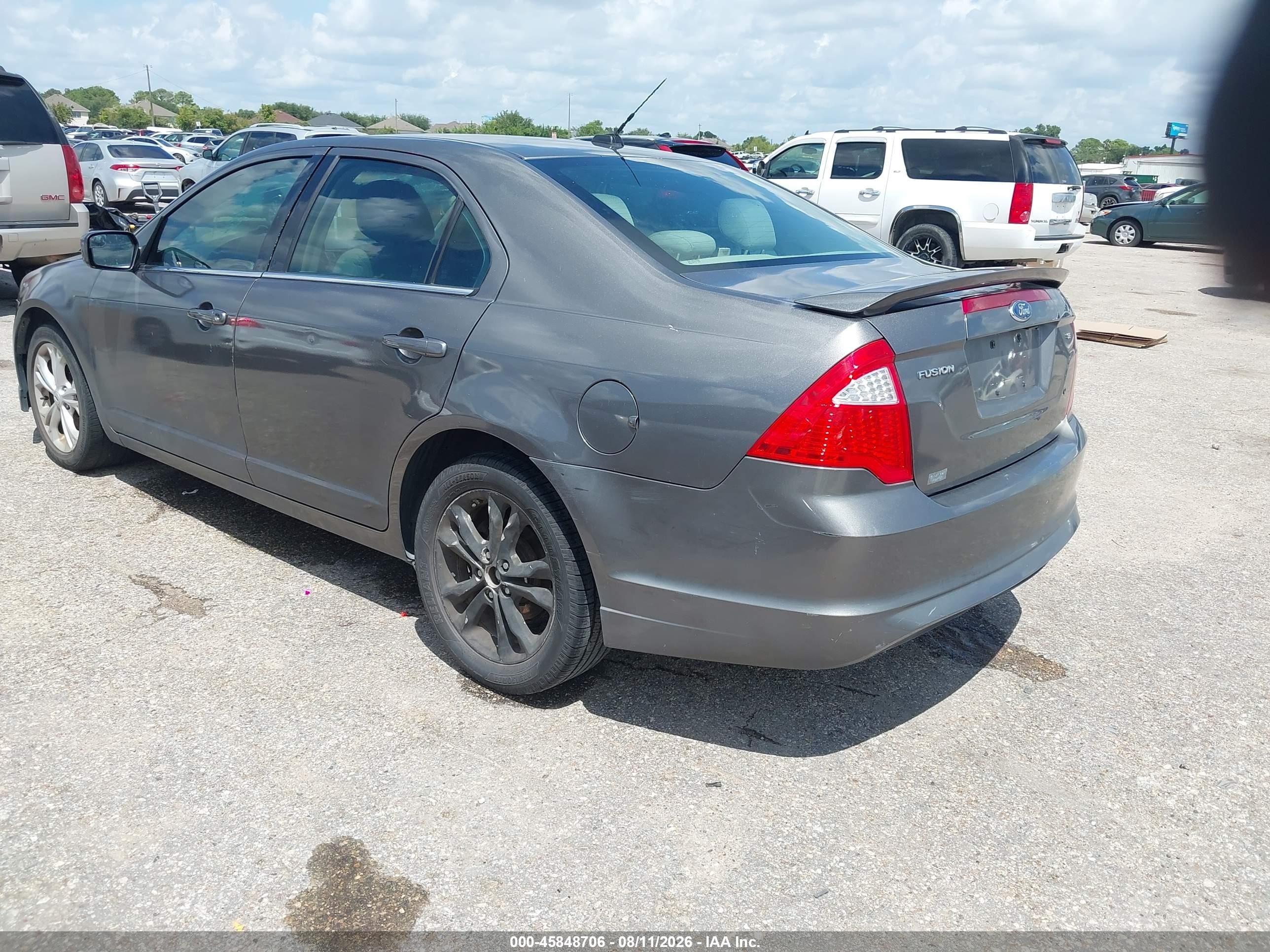 2012 Ford Fusion Se Gray vin: 3FAHP0HA2CR186419