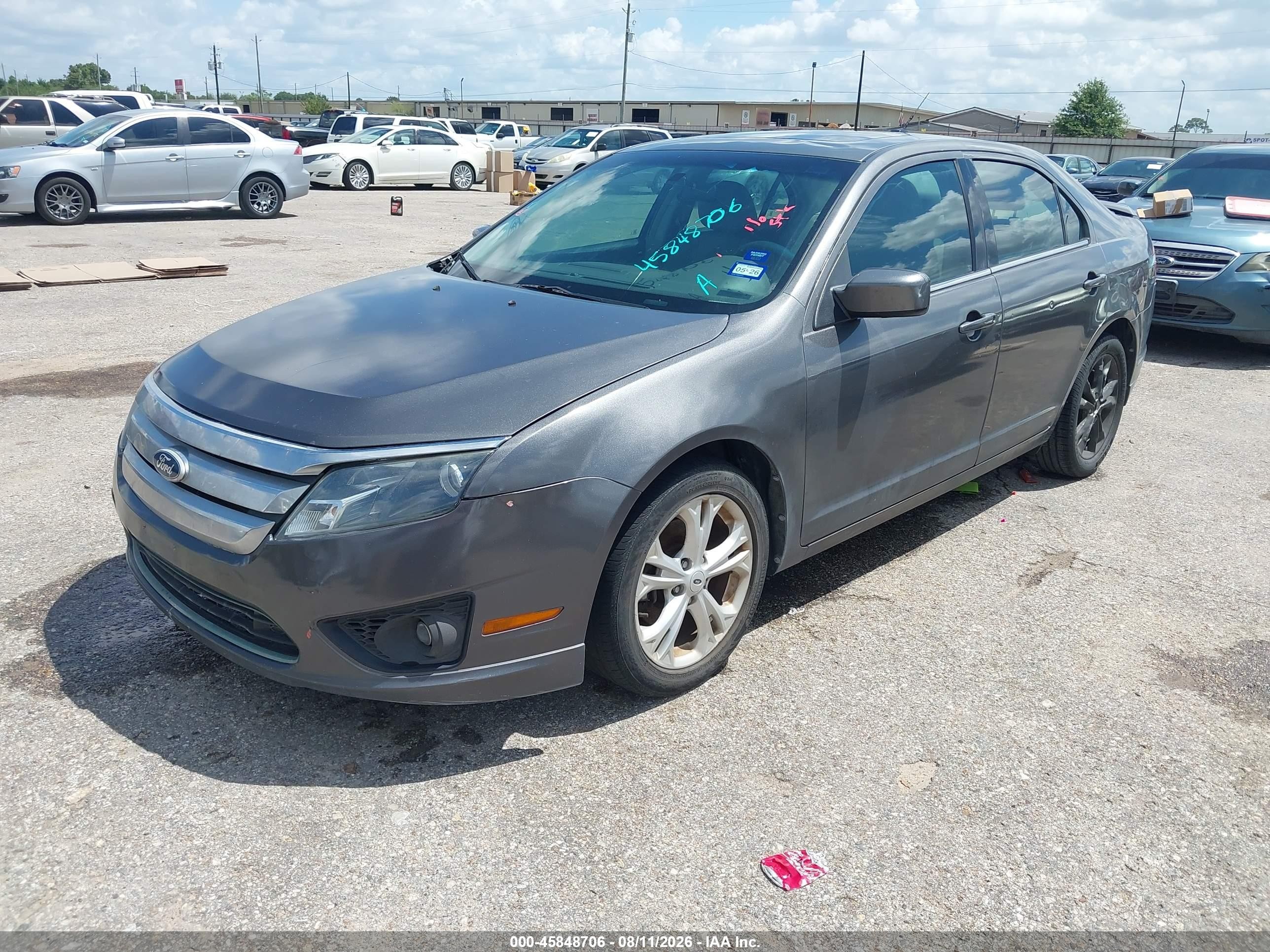 2012 Ford Fusion Se Gray vin: 3FAHP0HA2CR186419