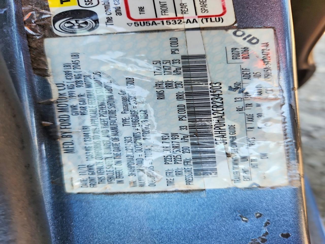2012 Ford Fusion Se Gray vin: 3FAHP0HA2CR234503
