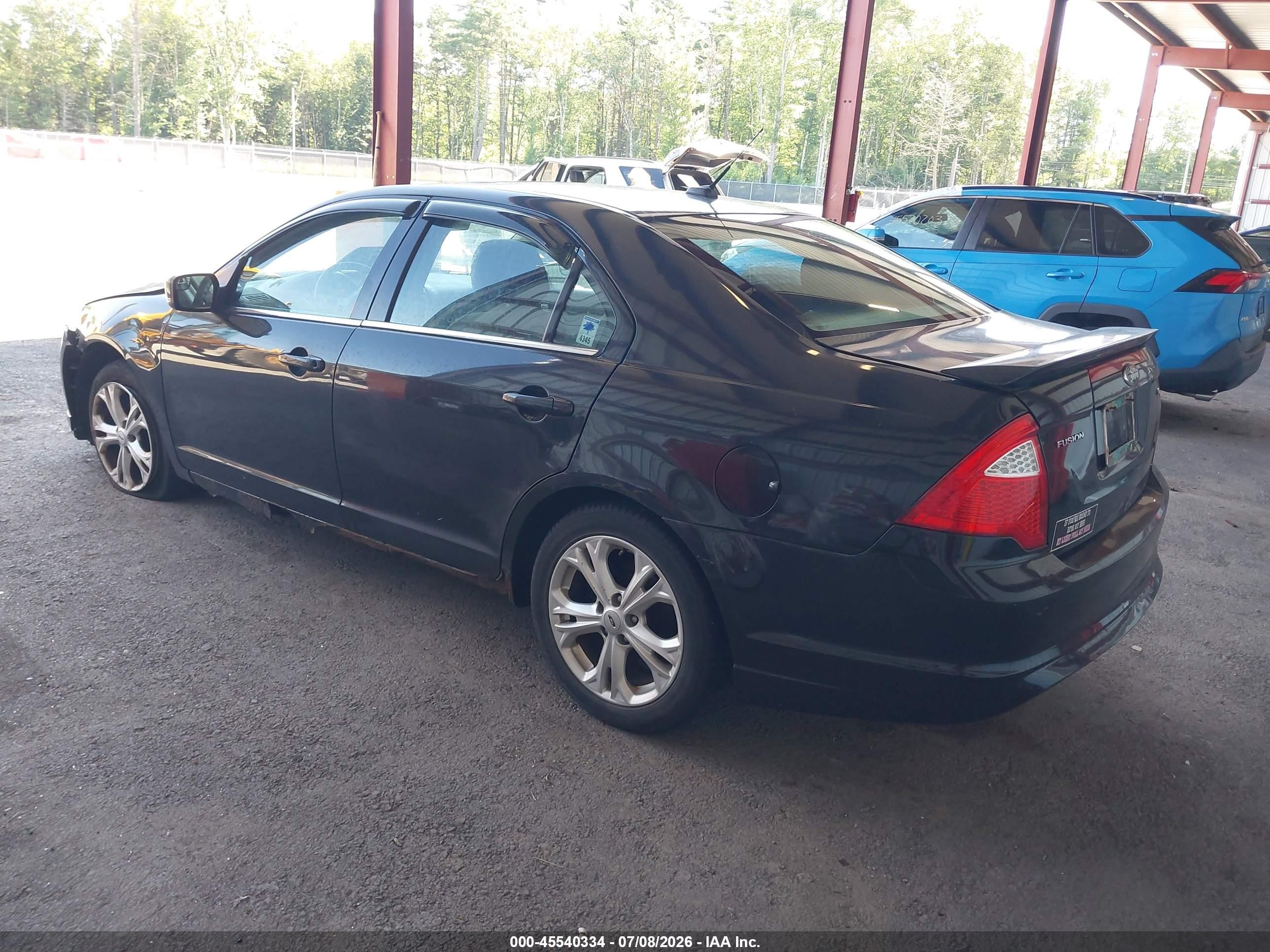 2012 Ford Fusion Se Black vin: 3FAHP0HA2CR253147