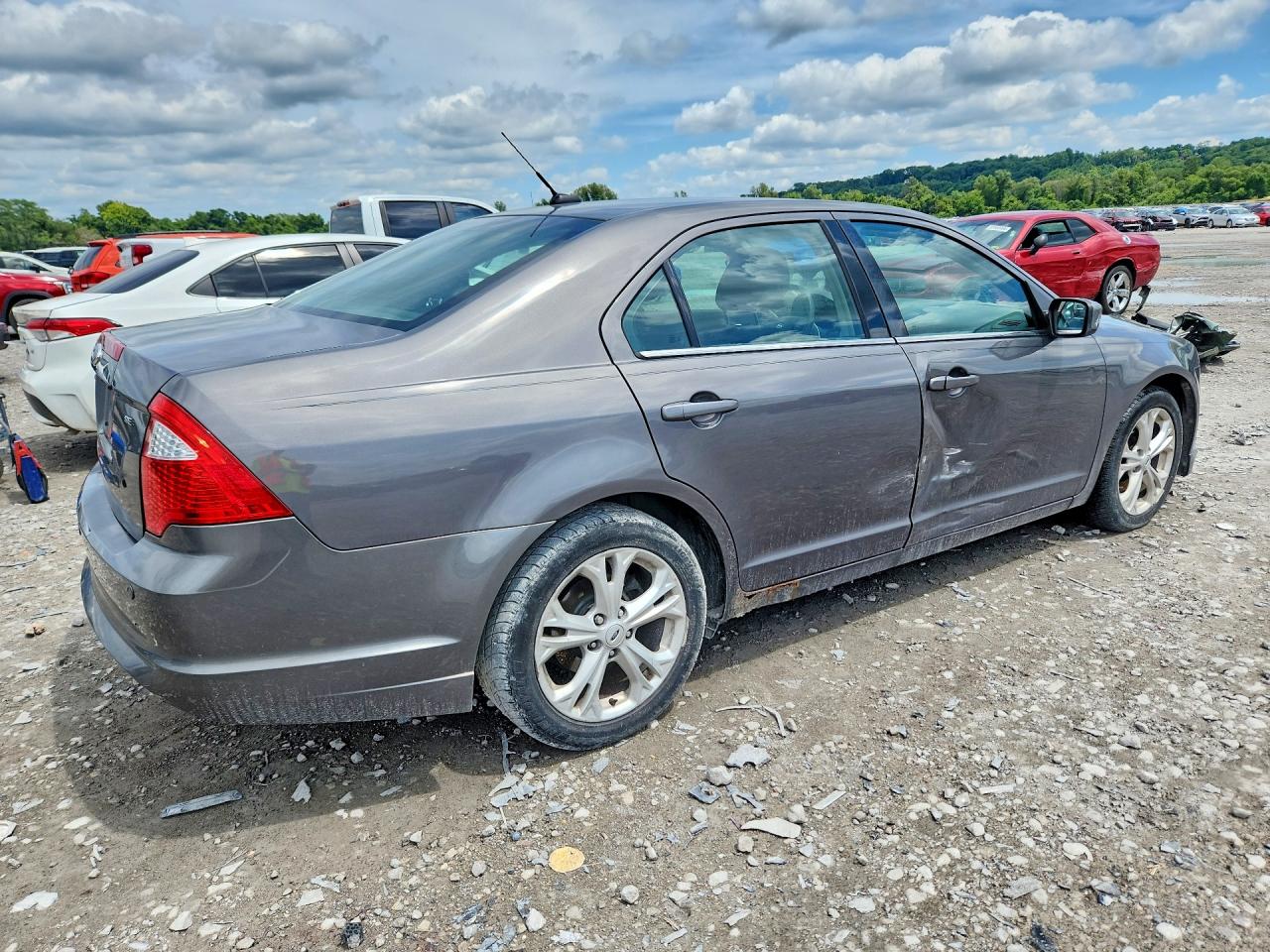 2012 Ford Fusion Se Gray vin: 3FAHP0HA2CR283491